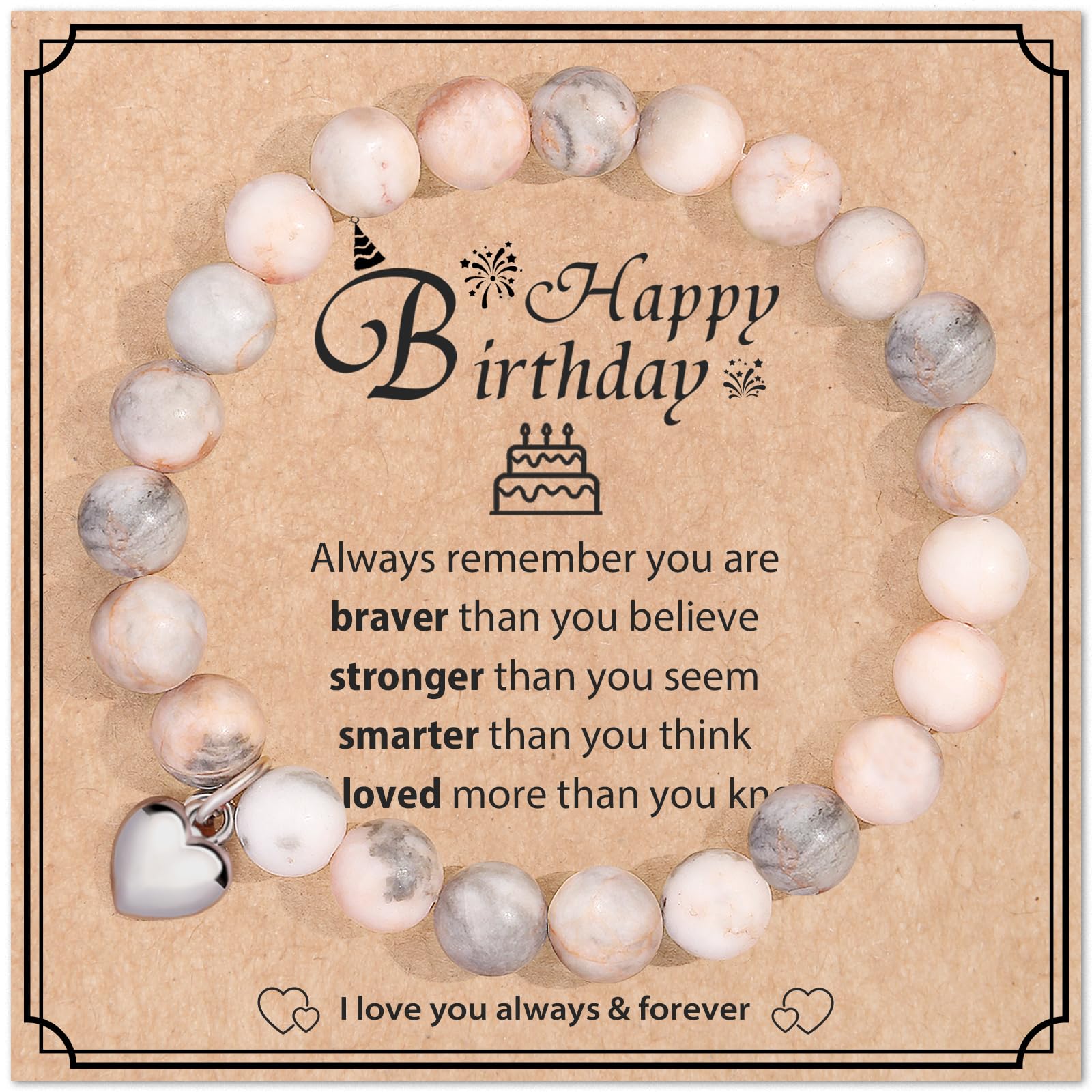 Pulseira, Joalheria, Cartão De Feliz Aniversário Para Meninas De 4 A 12 Anos