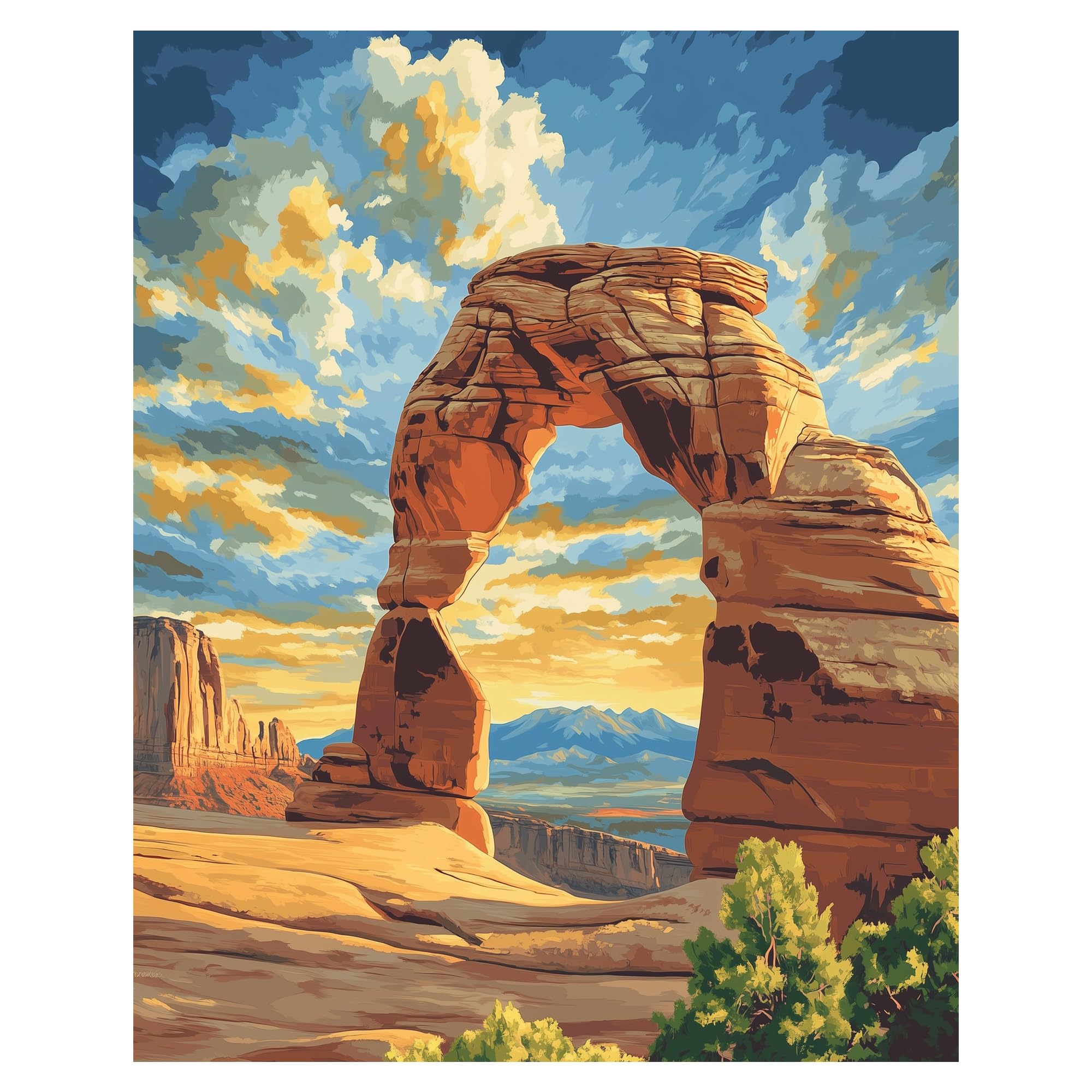 Kit Paint By Number Arches National Park Delicate Arch