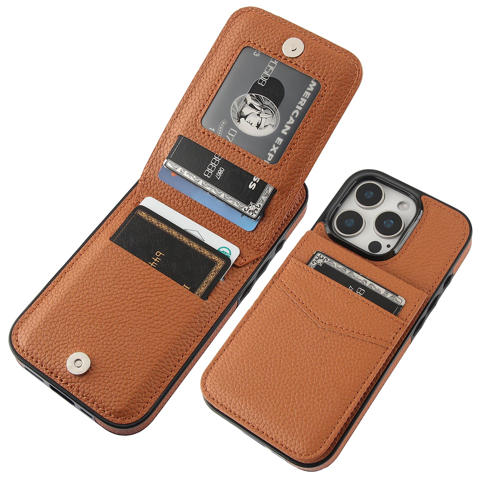 Capa Wallet Kihuwey Compatível Com Iphone 16 Pro Max 6,9"