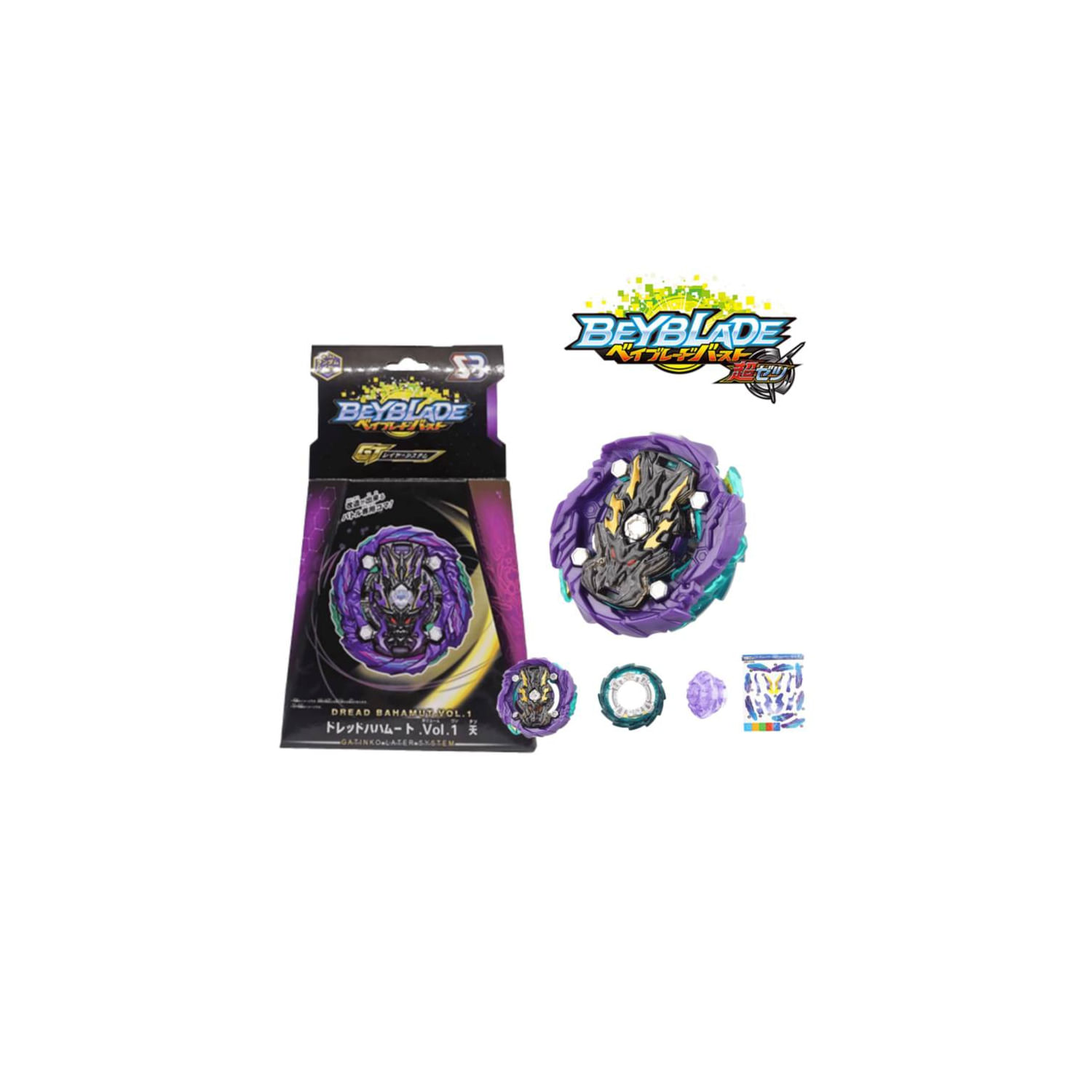Beyblade Burst Gt Dread Bahamut B-143 Com Lançador De Cordas