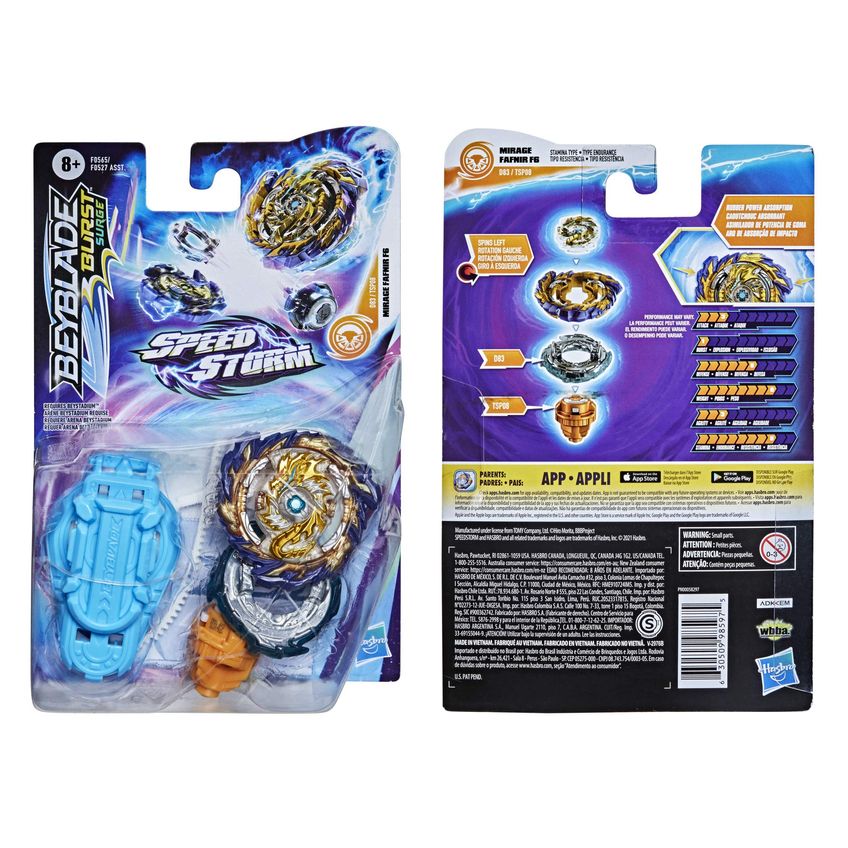 Blusa Giratória Beyblade Burst Surge Mirage Fafnir F6 Kids - imagem 4