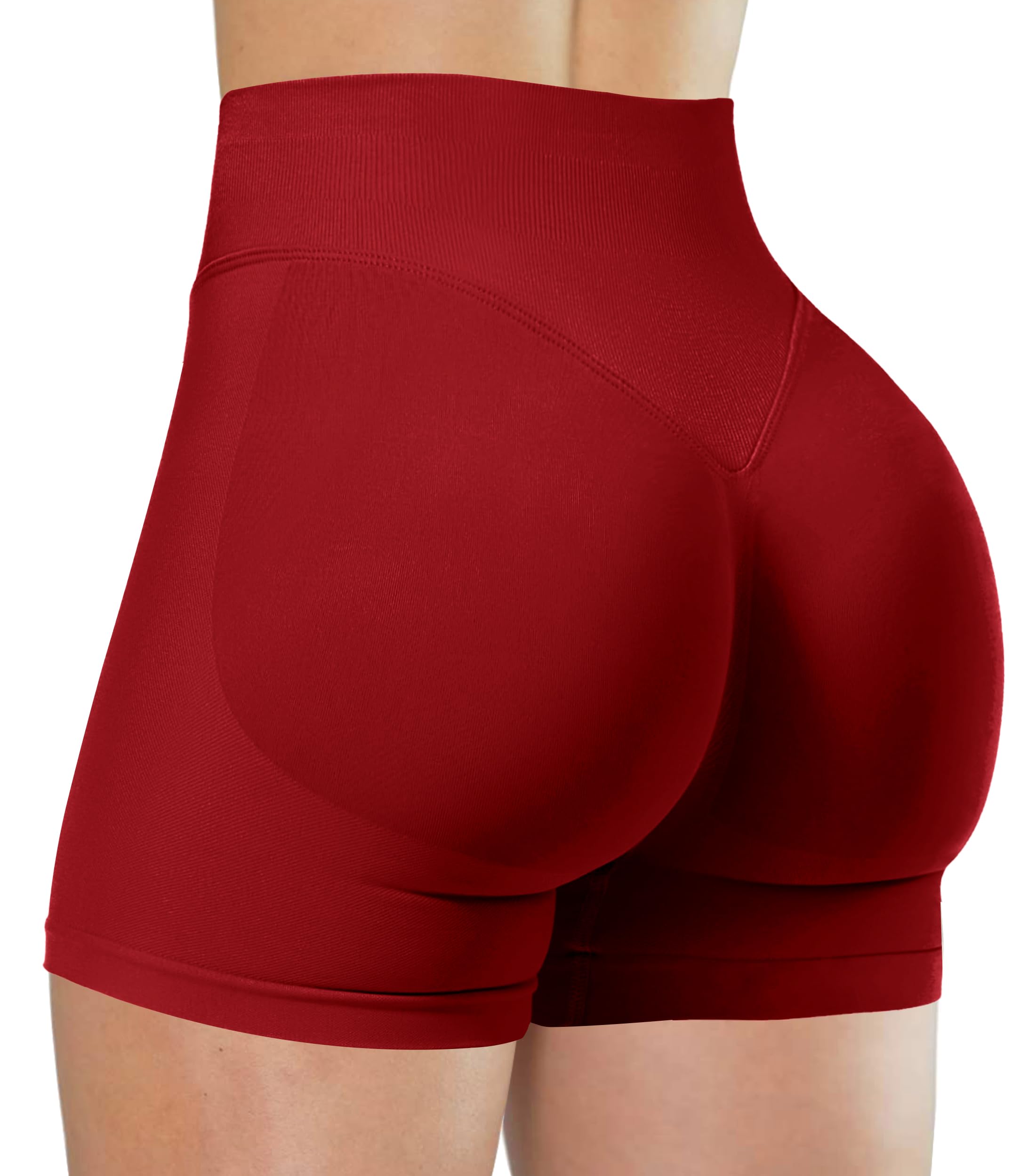 Shorts De Treino Unthewe Scrunch Butt Lifting De Cintura Alta Para Mulheres