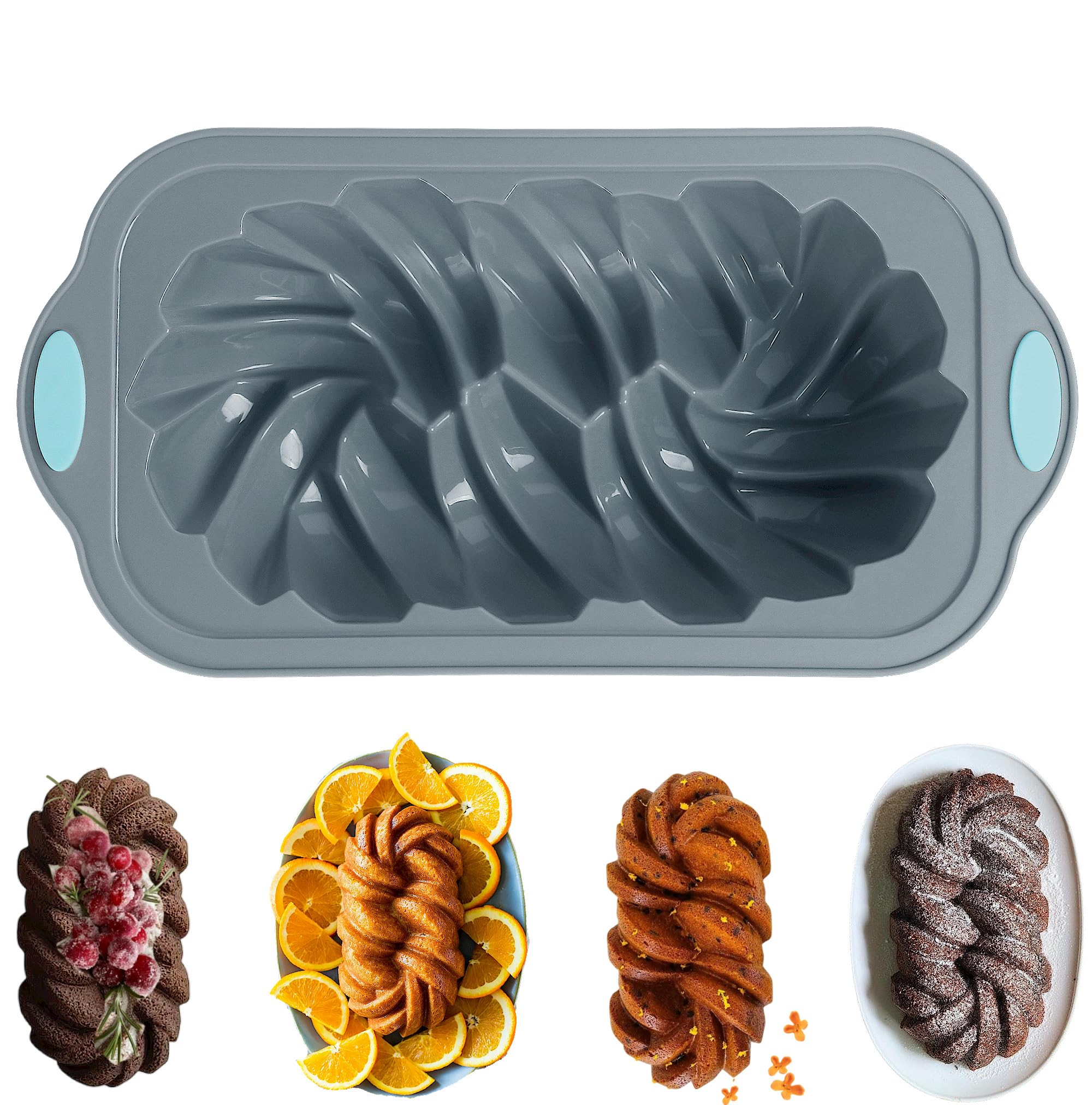 Forma De Pão De Silicone Chicrinum Com Design Trançado