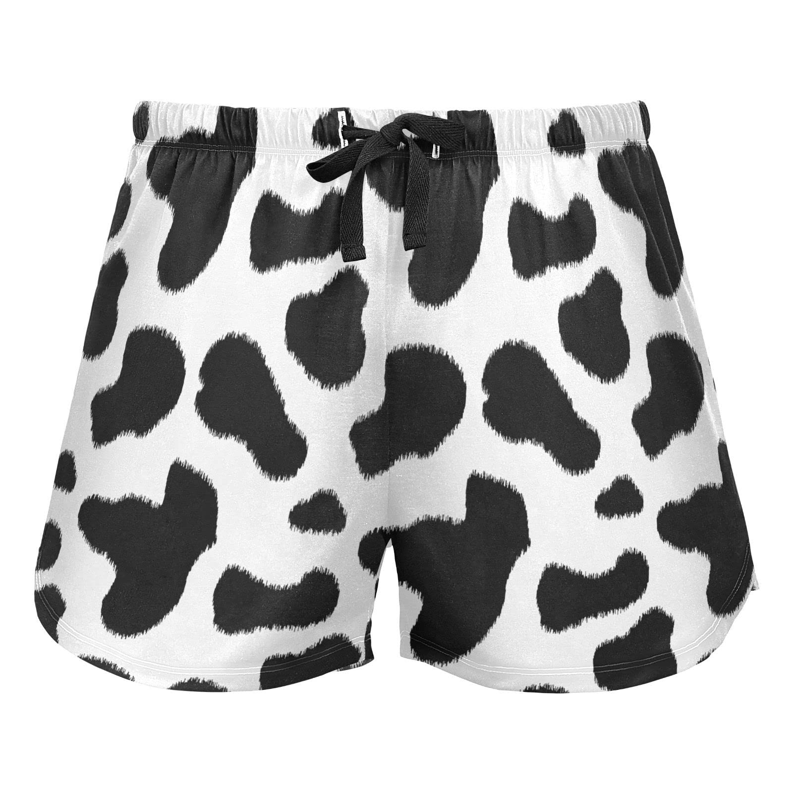 Shorts De Dormir Femininos Jhkku Com Estampa De Vaca, Tamanho L