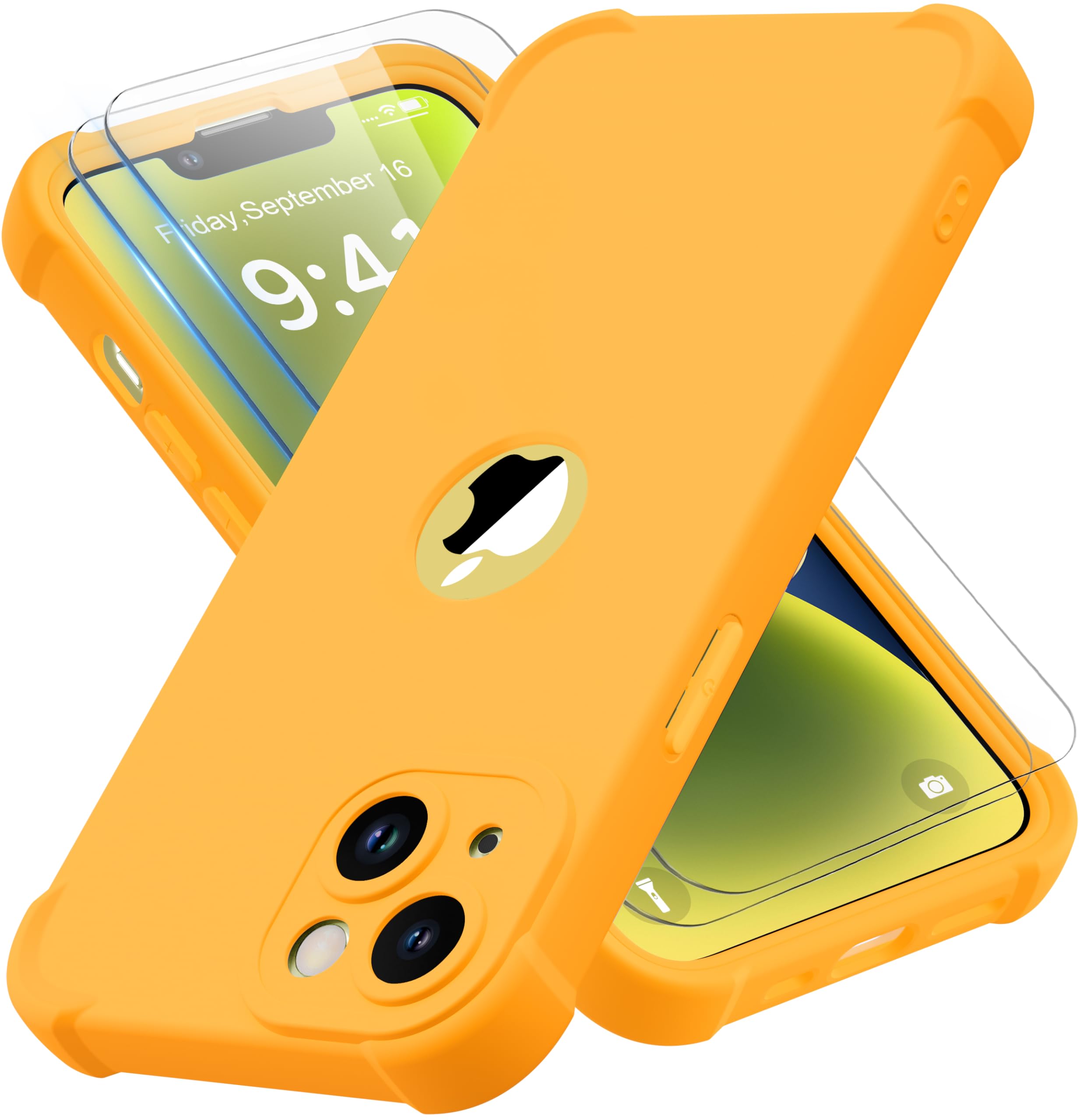 Capa De Telefone Oretech Para Iphone 14 Plus Com 2 Protetores De Tela