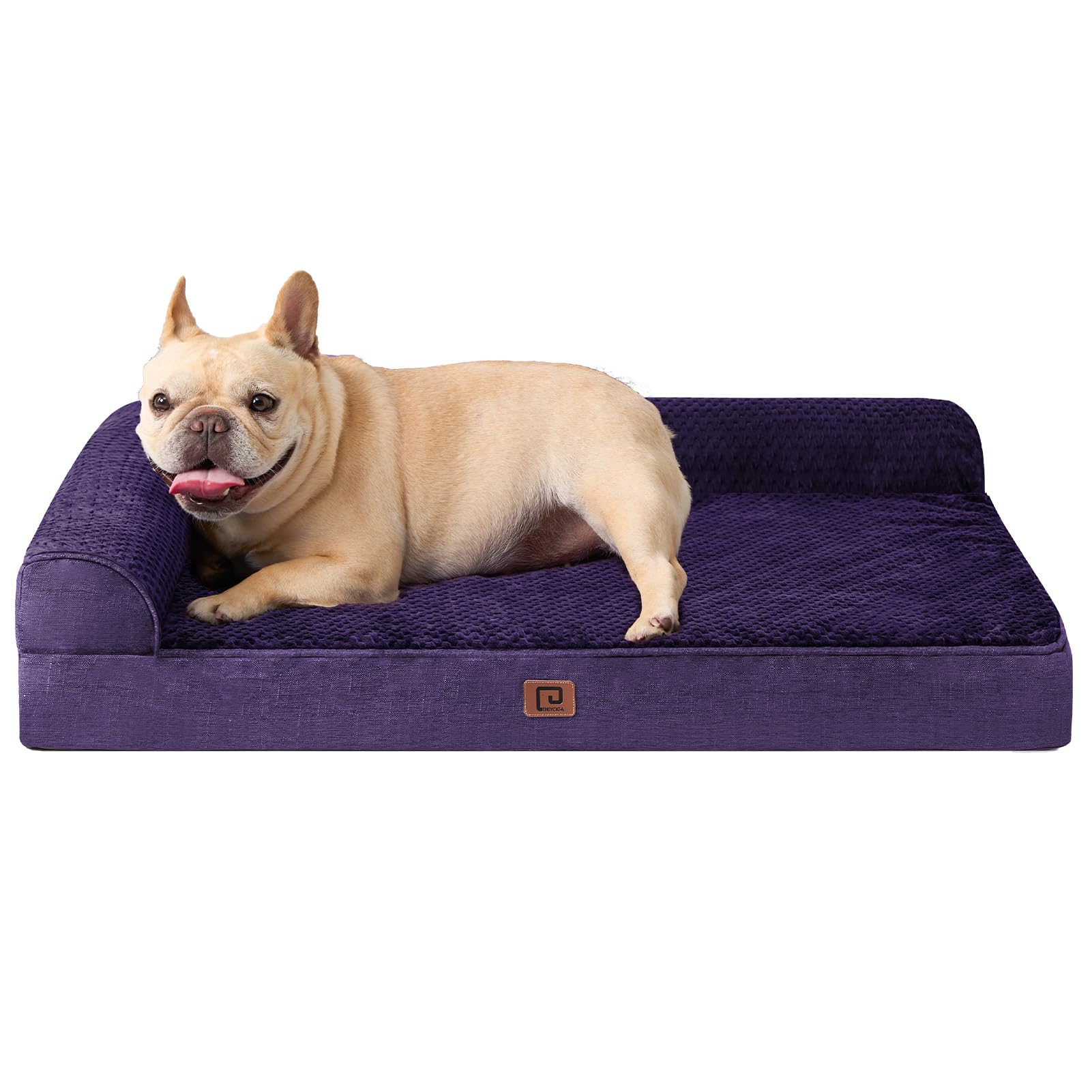 Cama De Cachorro Eheyciga Memory Foam Ortopédica Para Cães Médios, Roxa