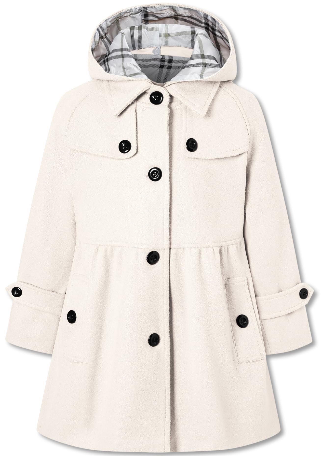 Casaco Betusline Girls Dress Kids Hoodie Trench Overcoat 9-10y