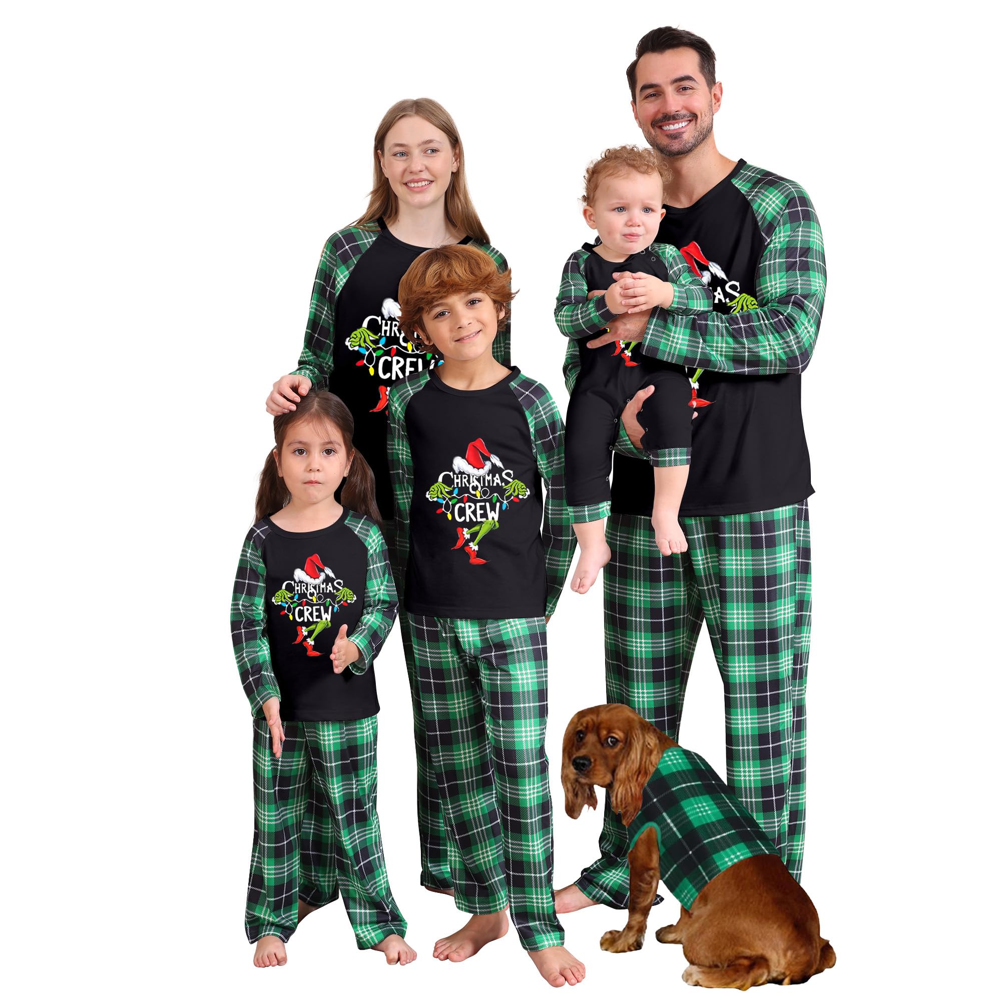 Pijamas De Natal Manooby Para Família, Combinando Conjuntos De Algodão