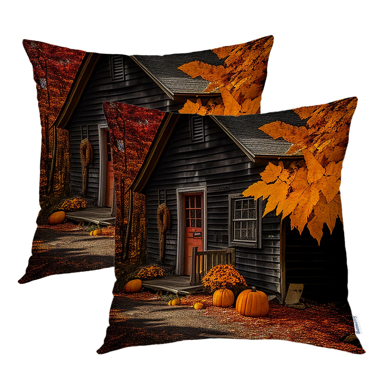 Capas De Almofada Batmerry Autumn Maple Forest 50x50cm