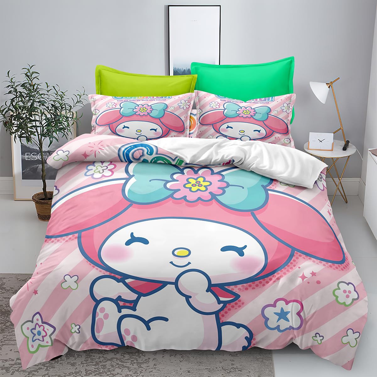 Conjunto De Roupa De Cama Xyrxaric Cinnamoroll 3d Print Para Crianças Queen Size