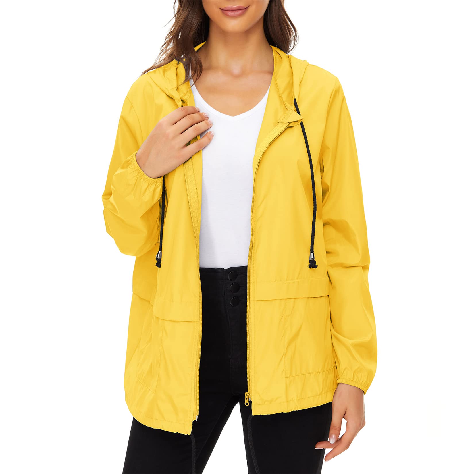 Casaco De Chuva Century Star Leve Impermeável Para Mulheres