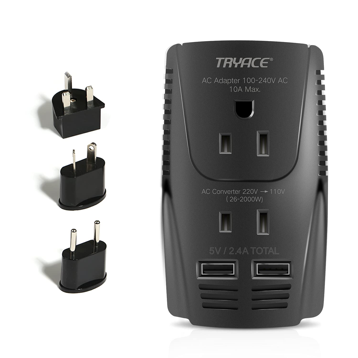 Conversor De Tensão Tryace 2000w Step Down 220v Para 110v Com Usb
