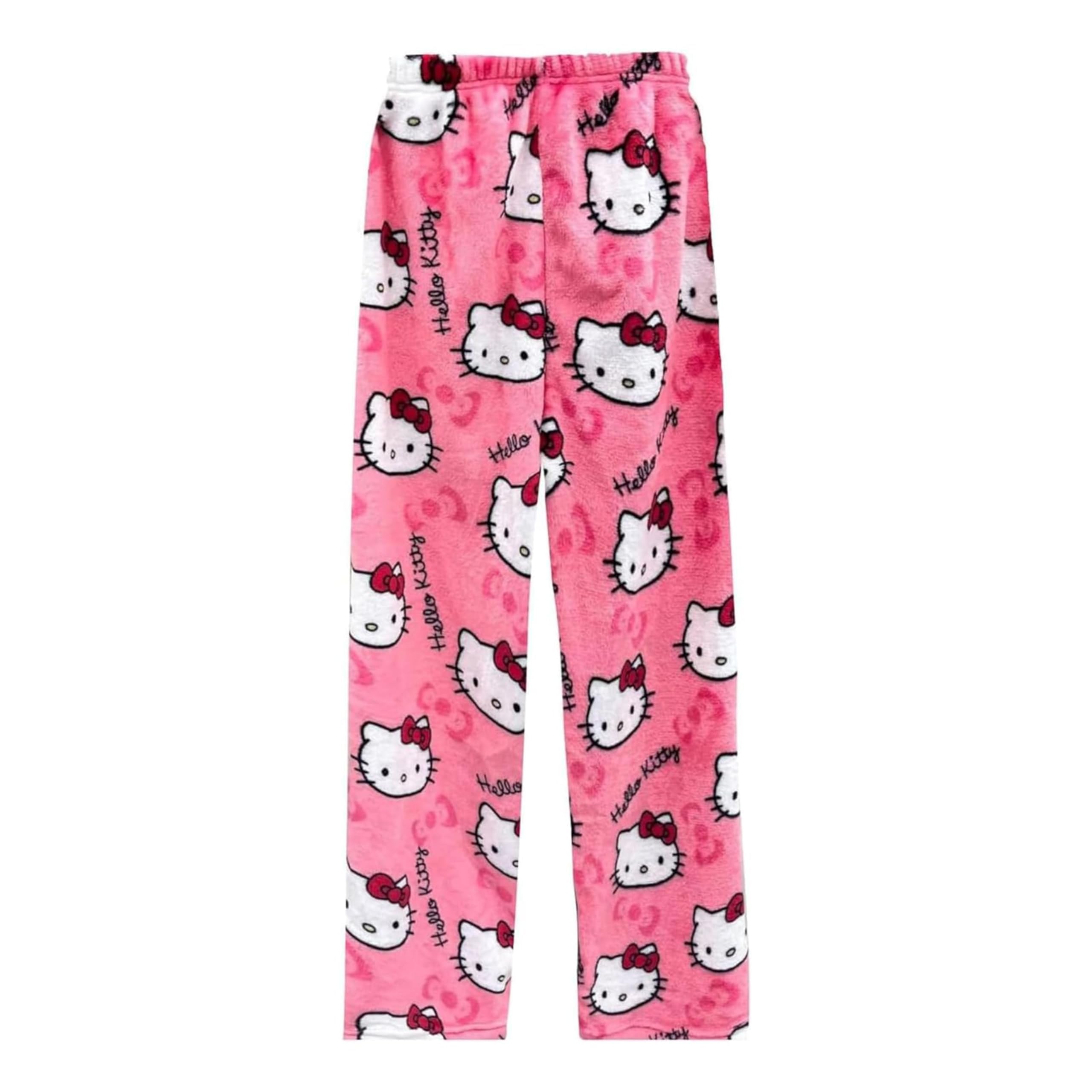 Calças De Pijama Biugnvw Anime Cartoon Family Christmas Women