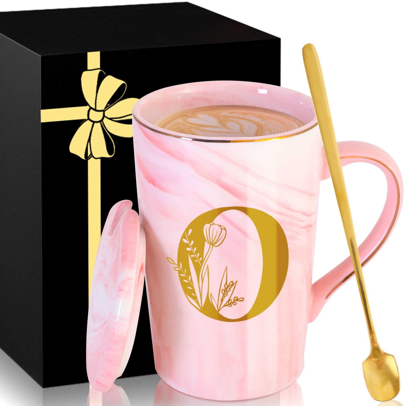 Caneca De Café De Cerâmica Com Tampa Personalizada Para Mulheres