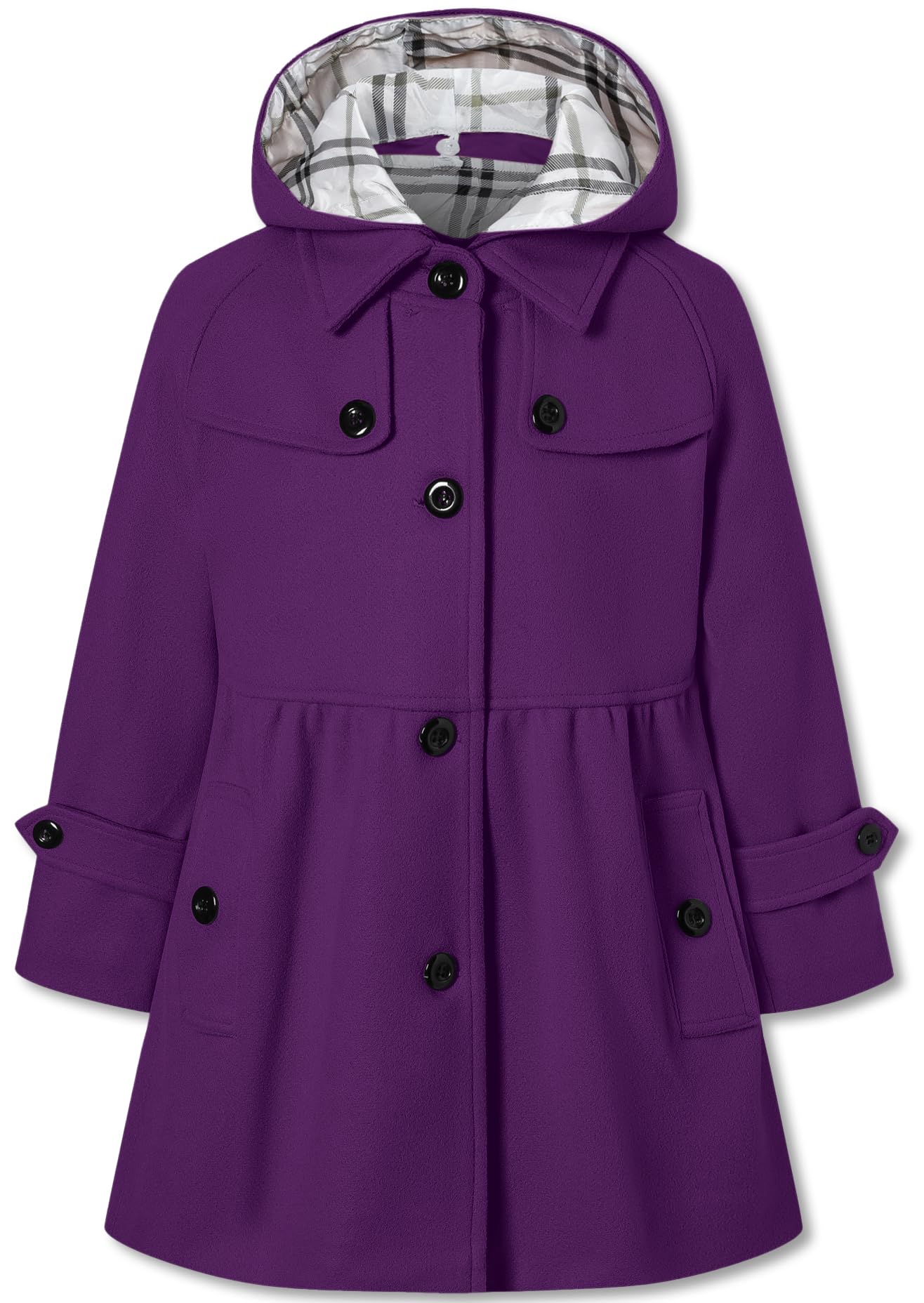 Casaco Betusline Girls Dress Kids Hoodie Trench Overcoat 9-10y