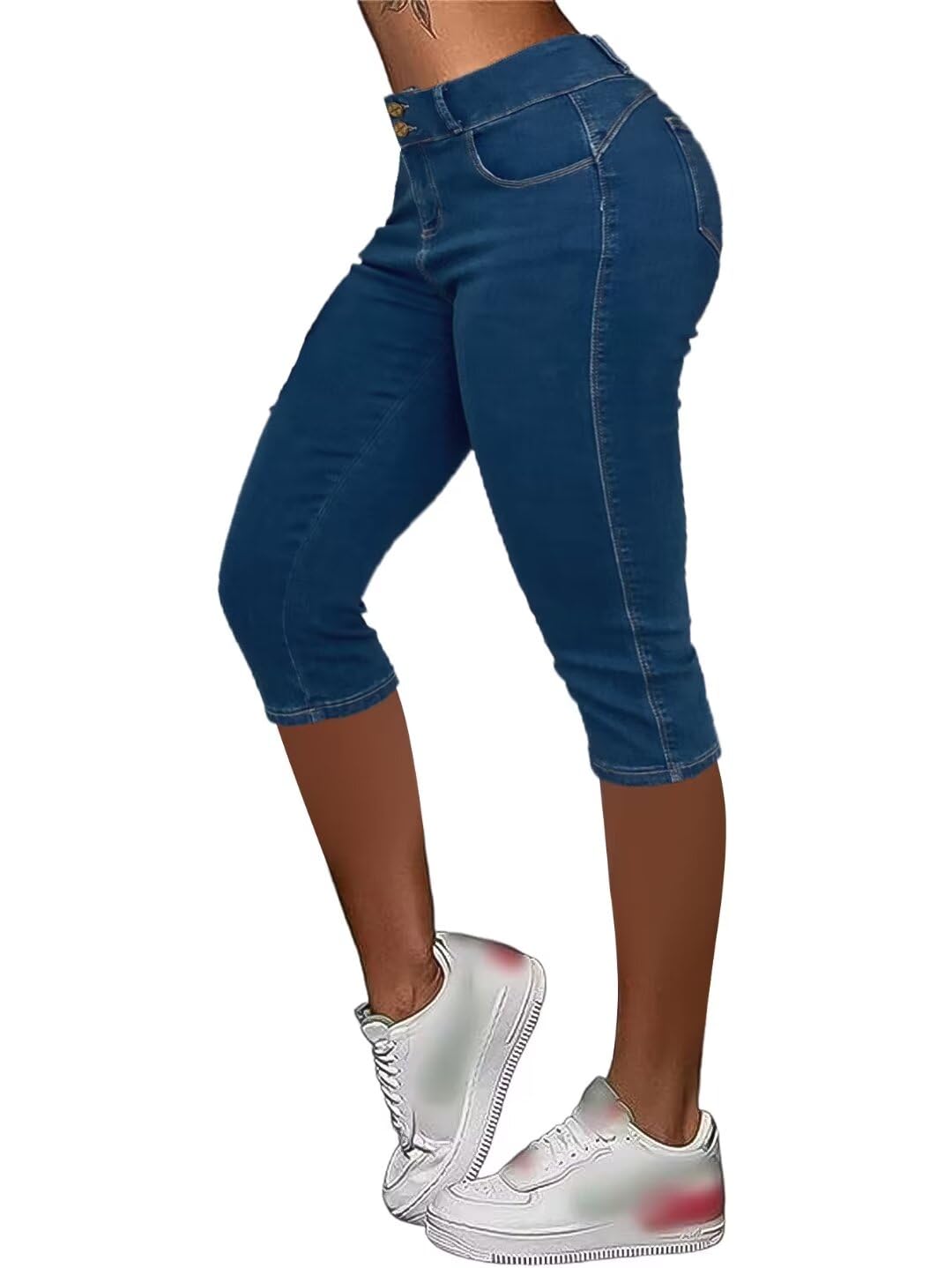 Jeans Flamingals Butt Lifting Skinny Para Mulheres Azul Royal L