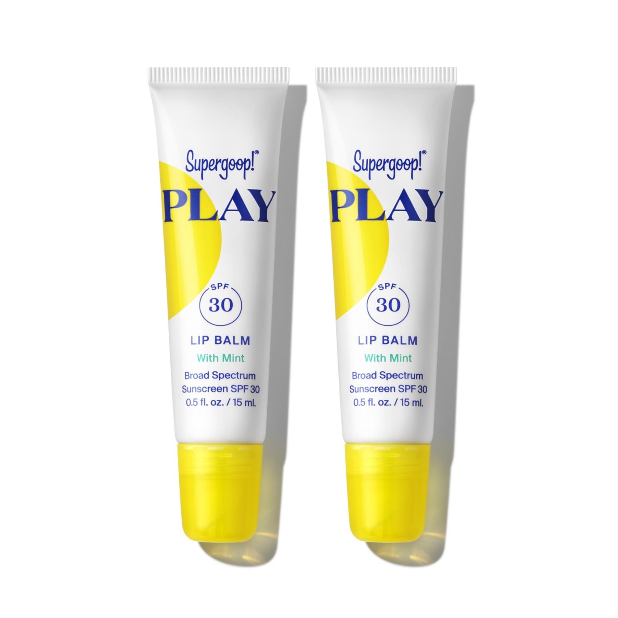 Bálsamo Labial Supergoop! Play Spf 30 Com Hortelã, 15 Ml, Pacote Com 2