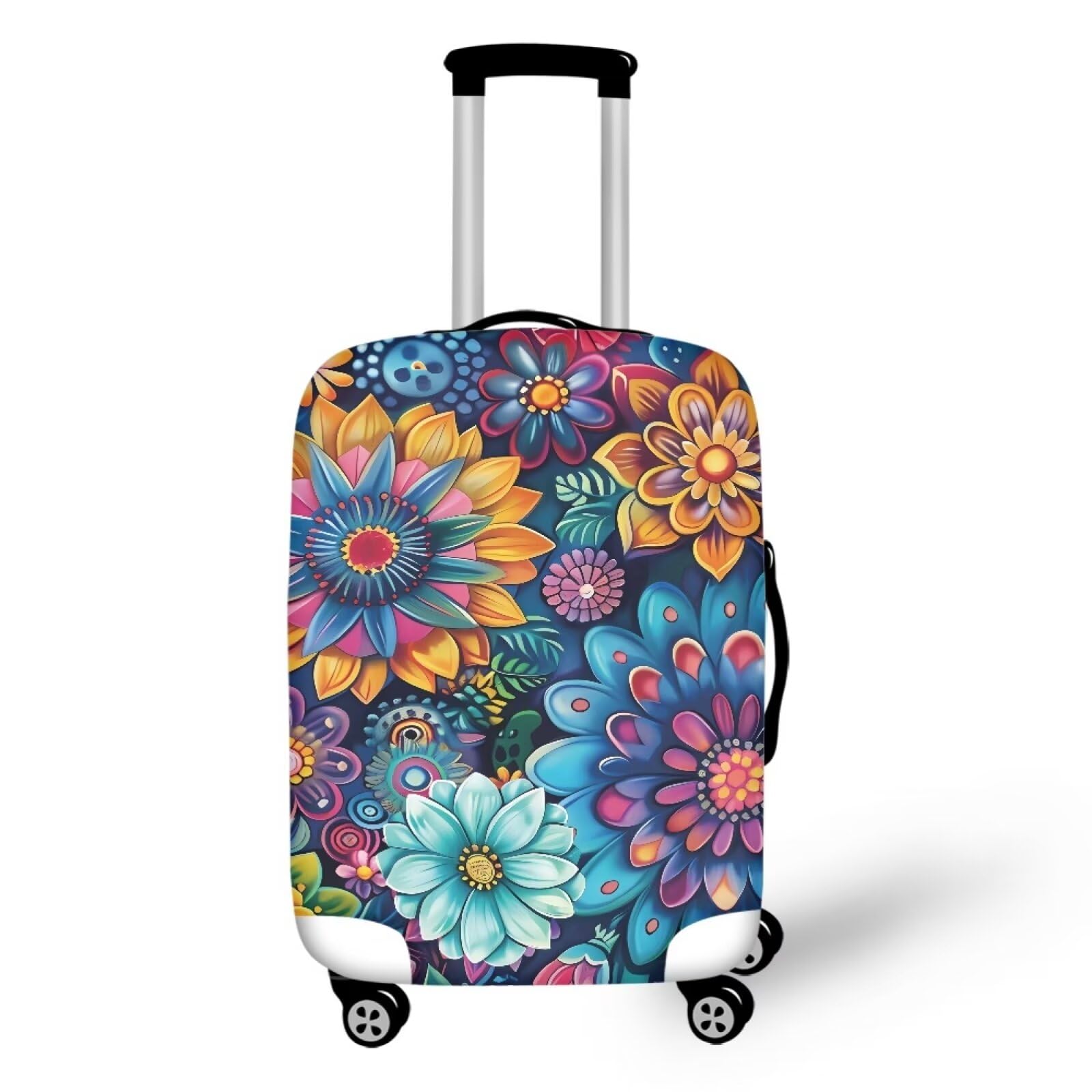 Capa De Bagagem Bigcardesigns Boho Lotus Print 45-55cm