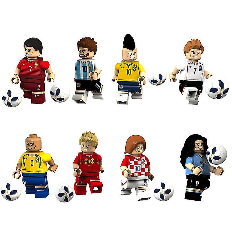 Futebol Messi Neymar Minifigura Montada Copa Do Mundo Footbal