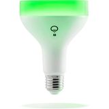 LIFX + 1100-Lumen BR30 Lâmpada LED inteligente WI-FI com infravermelho para visão nocturna(LHB30E26UC10P) Multicolorida, ajustável e regulável - 17W -