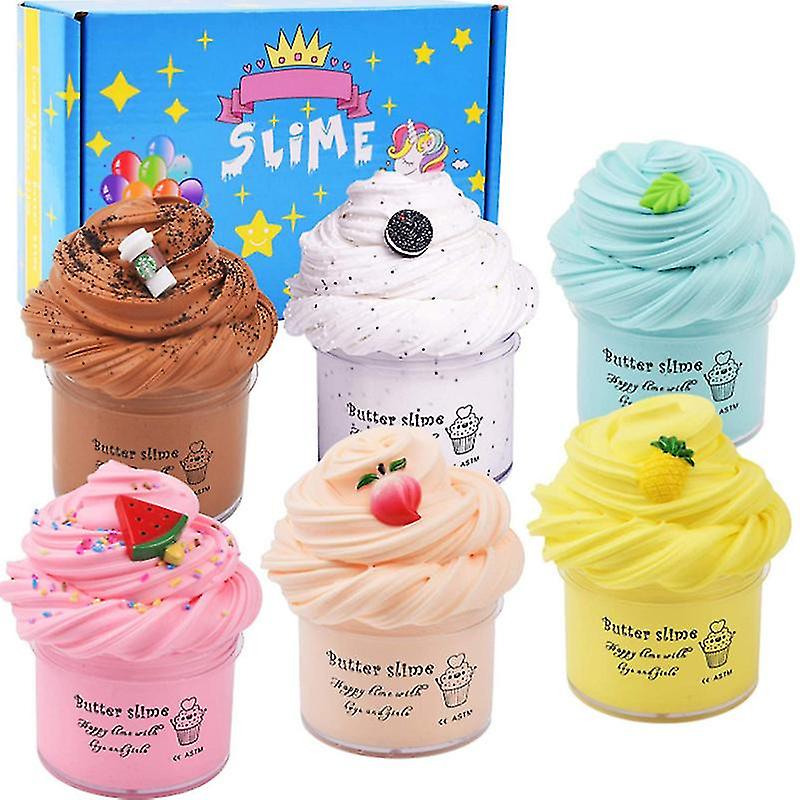 Diy Fluffy Modelagem Argila Antistress Polímero Mole Slime De Argila