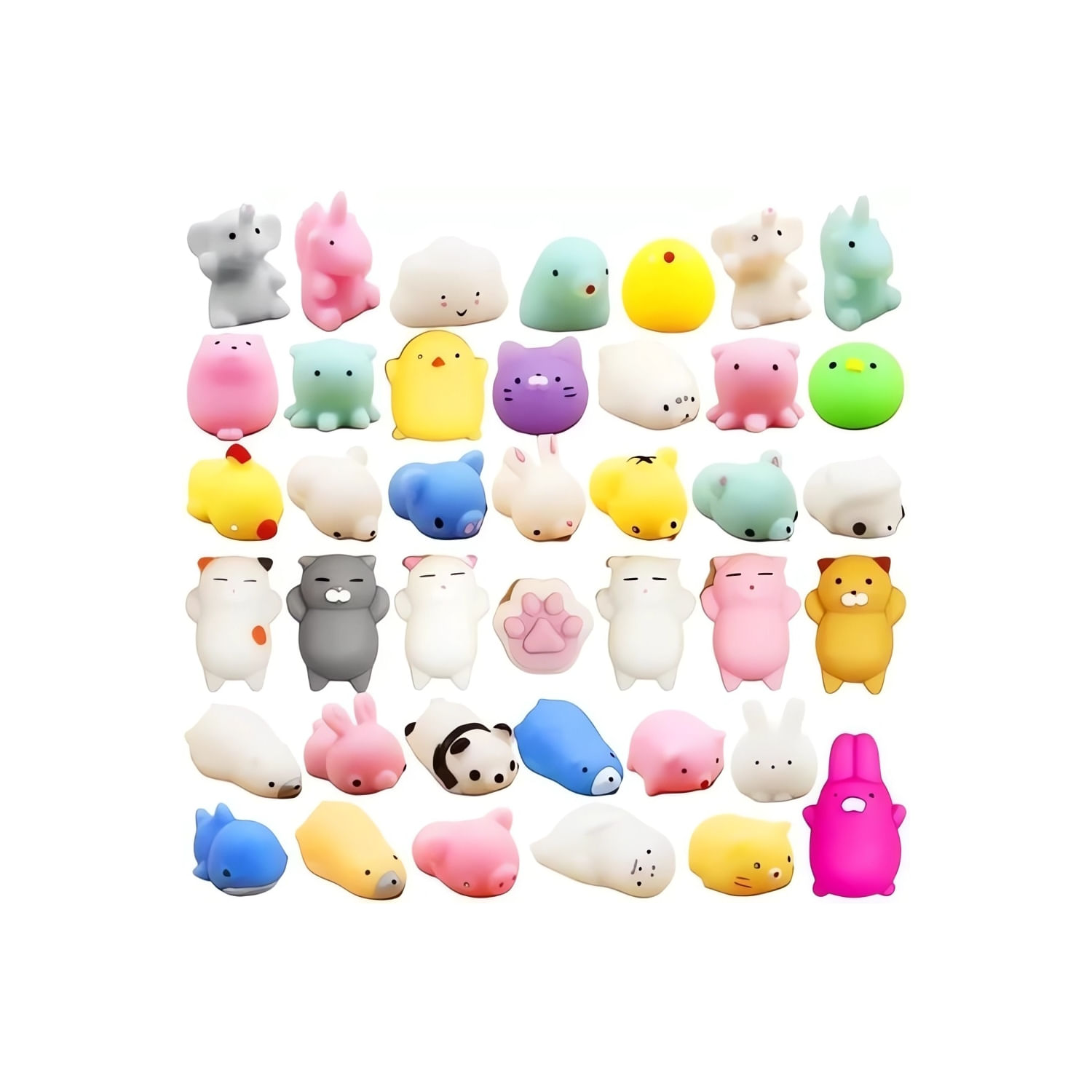 Kit De Brinquedos Squeeze Mini Mochi Squishy 50 Unidades Para Crianças
