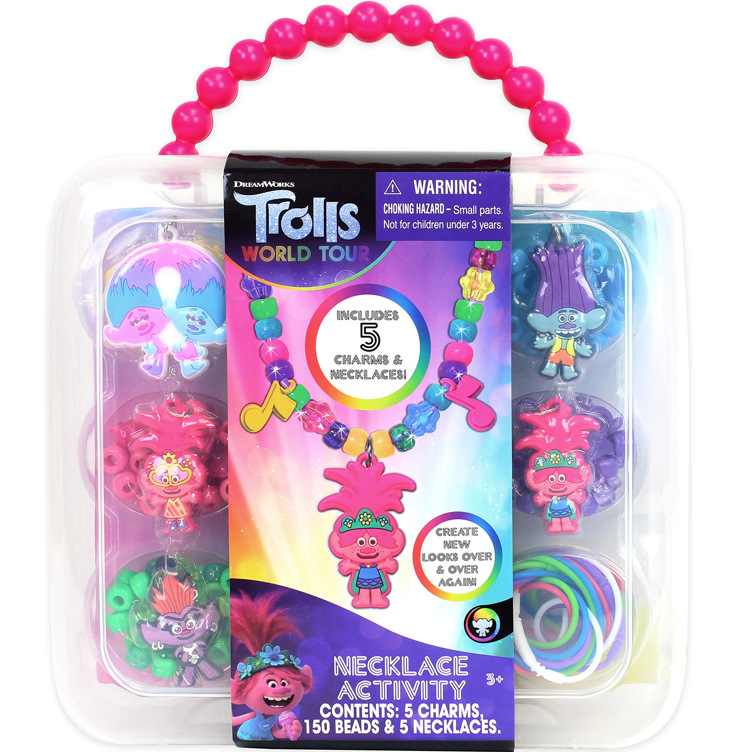 Colar Activity Set Tara Toy Trolls Com Miçangas E Pingentes