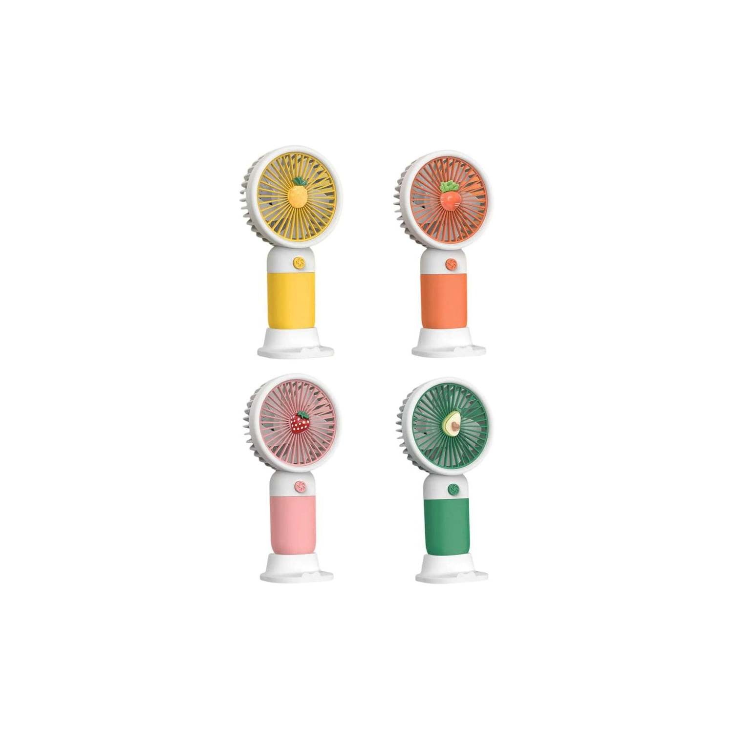 Design Vertical De Mini Ventilador Portátil Fruit Contour