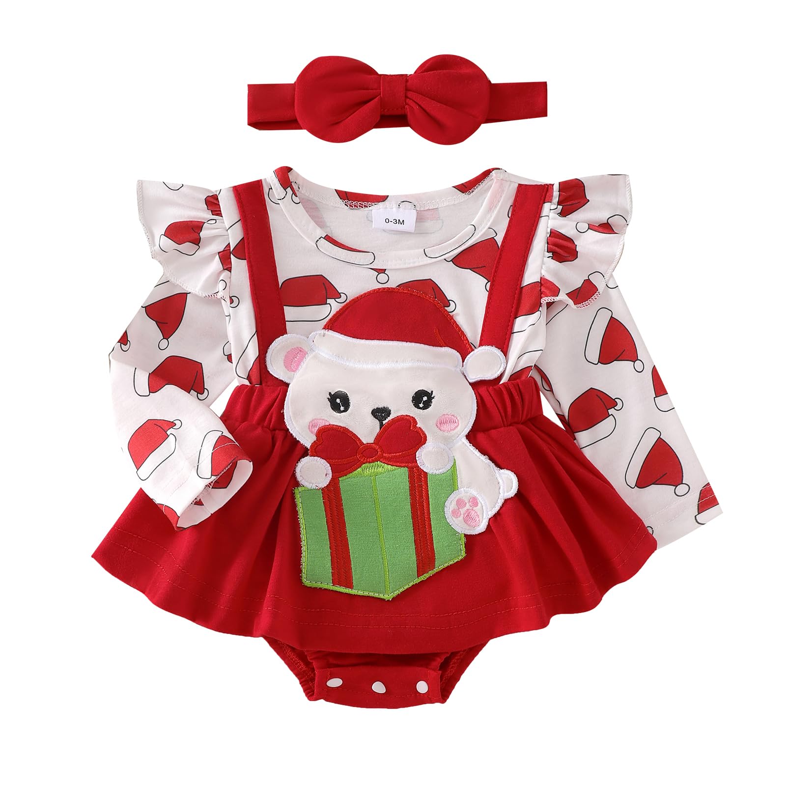 Roupa De Menina Yingisfitm, Macacão De Ação De Graças 3-6m