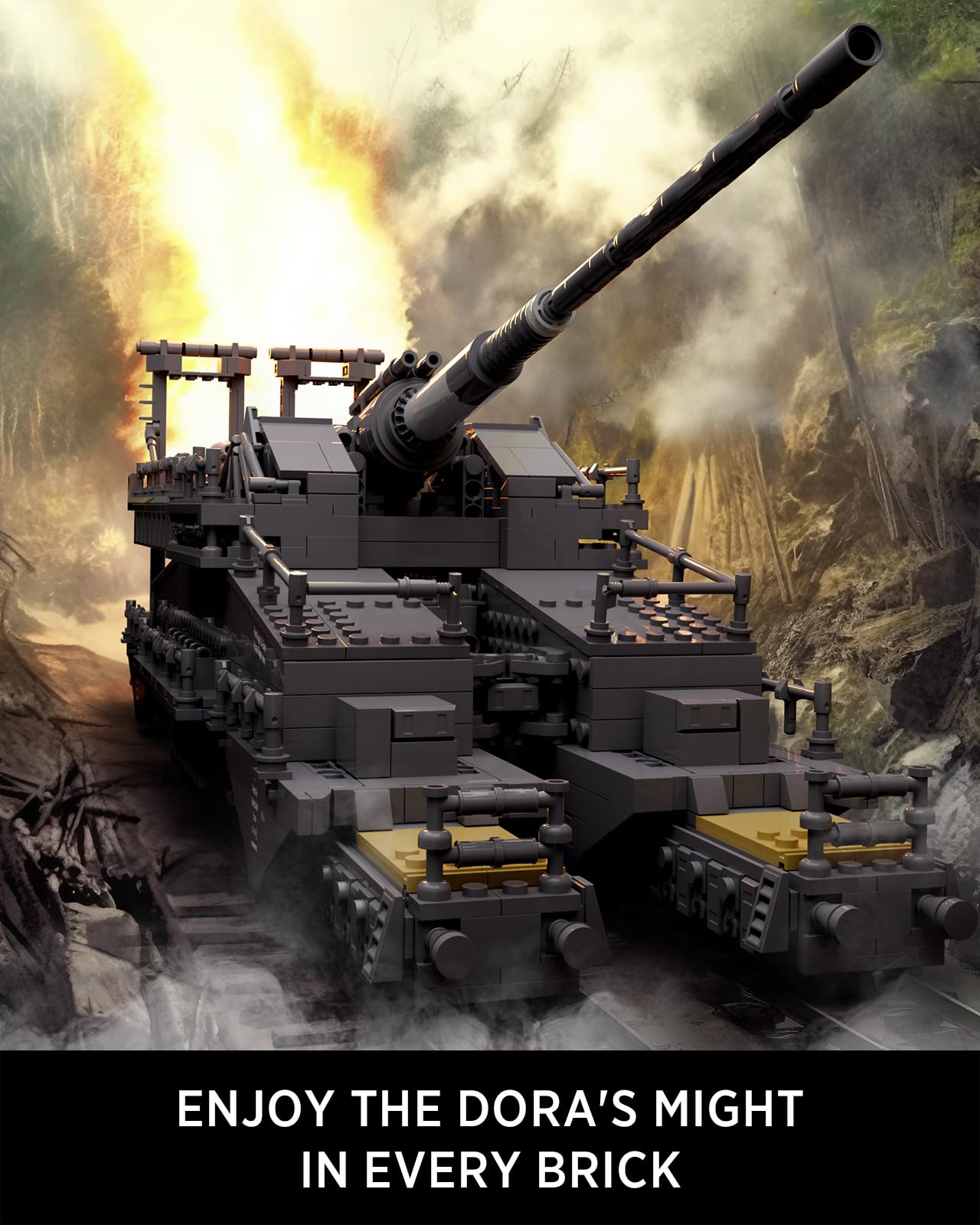 Conjunto De Construção Nifeliz Dora Ww2 Classic Military 2.355