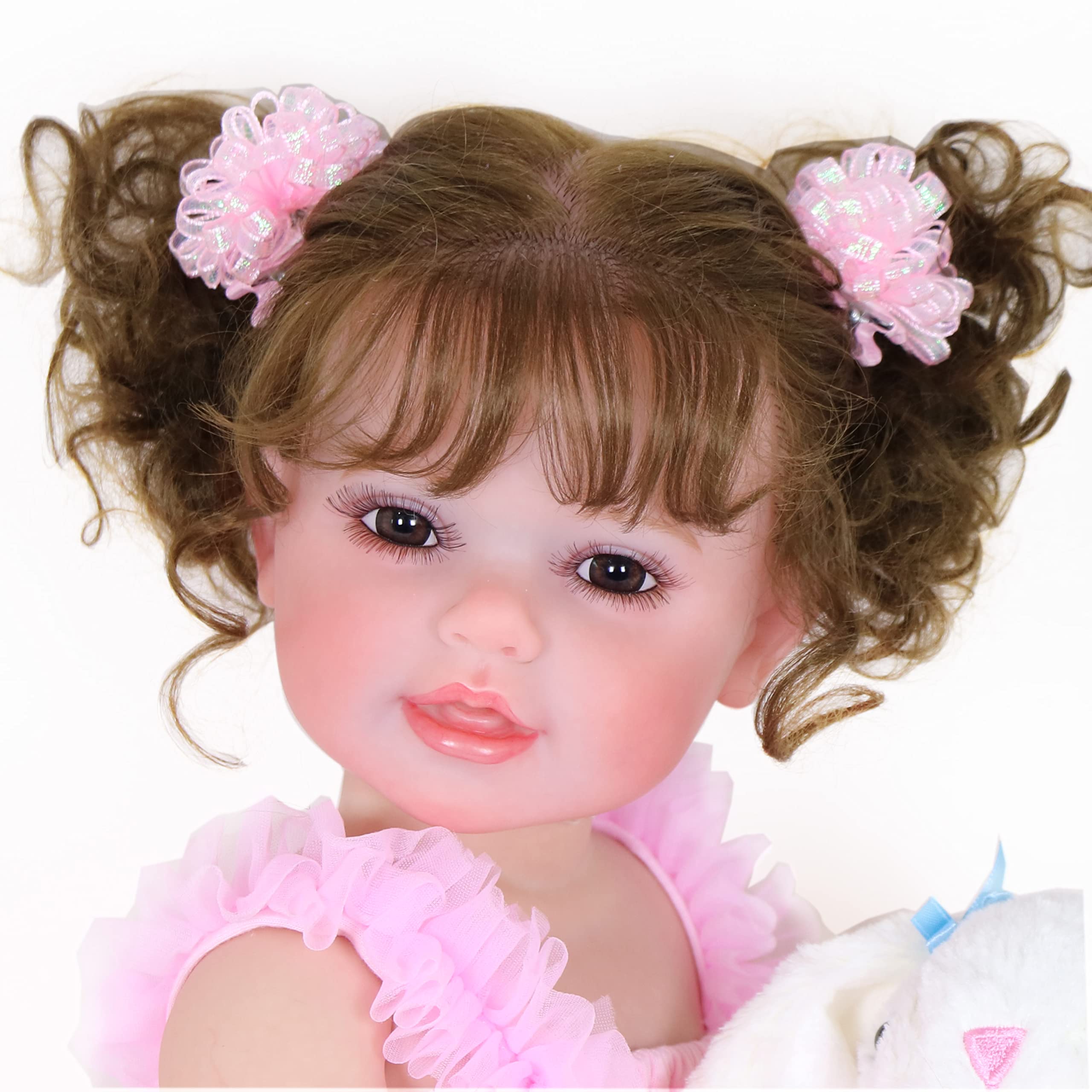 Boneca Reborn Toddler Girl Wawa-haokeai Reborn 55 Cm Com Roupa