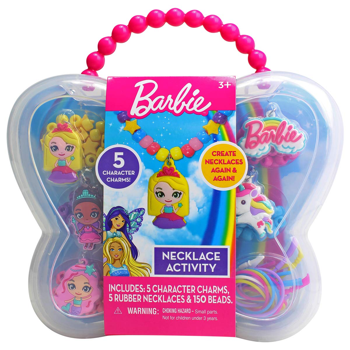 Colar Activity Set Tara Toy Barbie Com Miçangas E Pingentes