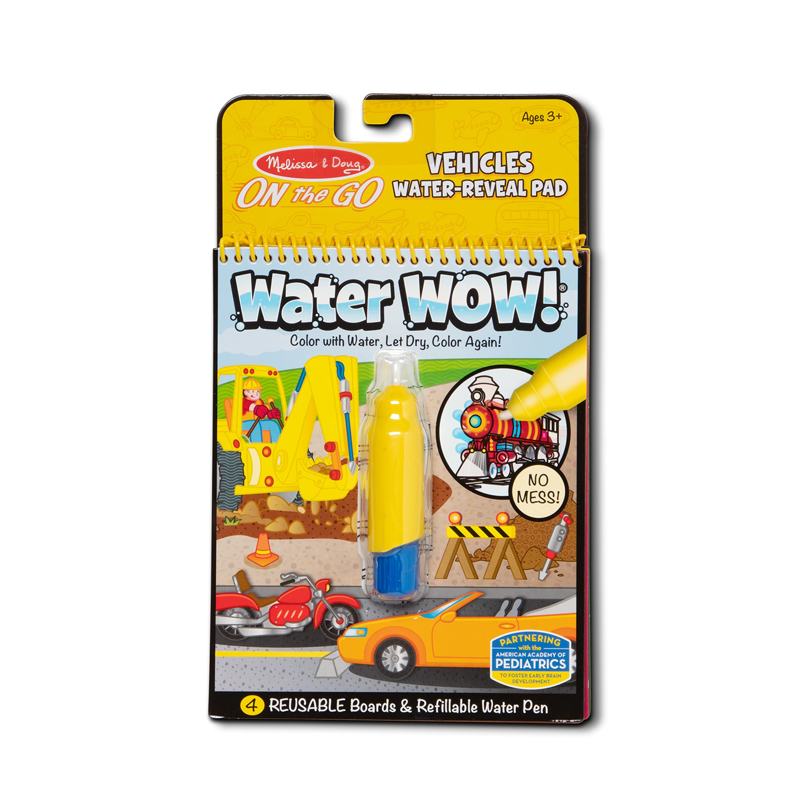 Activity Pad Melissa &amp; Doug On The Go Water Wow! Veículos