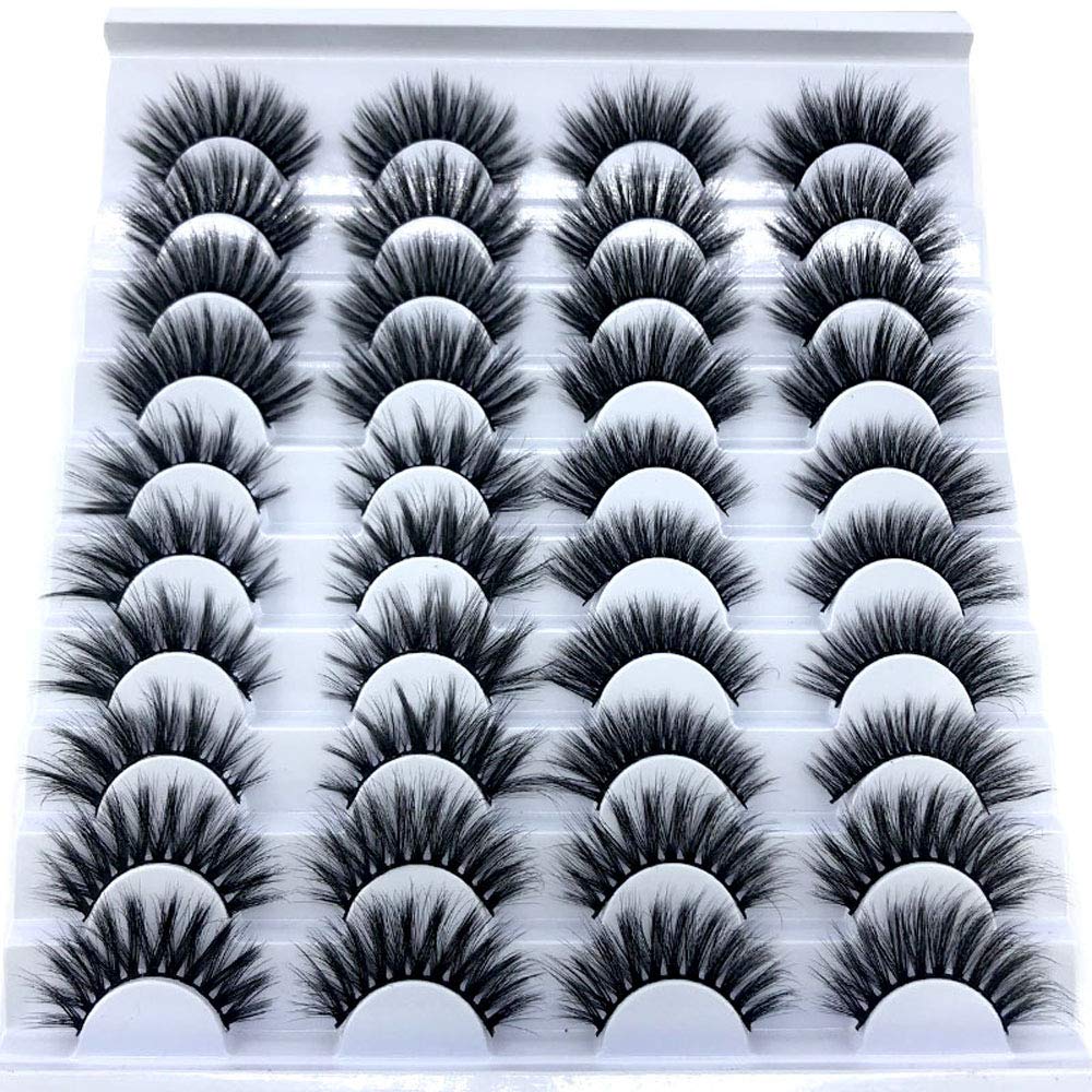 Cílios Postiços Hbzgtlad 3d Mink Lashes Natural Volume (20 Pares)