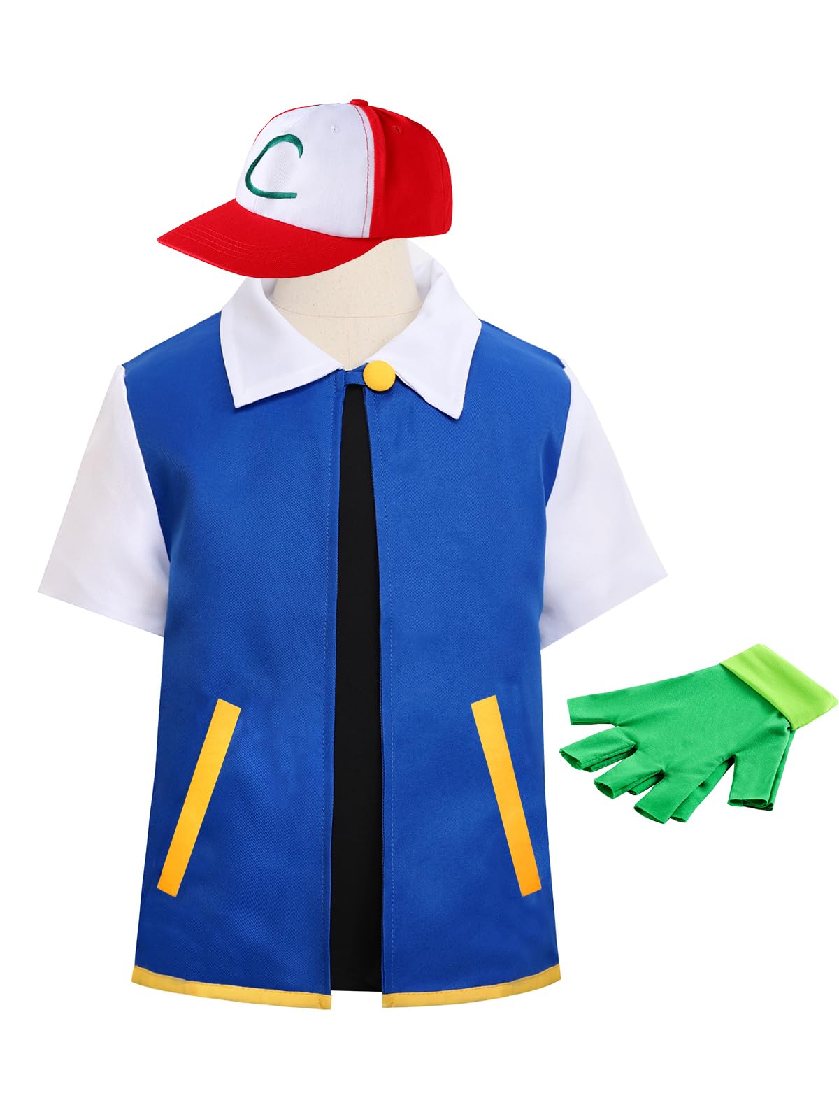 Fantasia Minibbyy Kids, Jaqueta De Cosplay Unissex, Luvas, Chapéu, Treinador