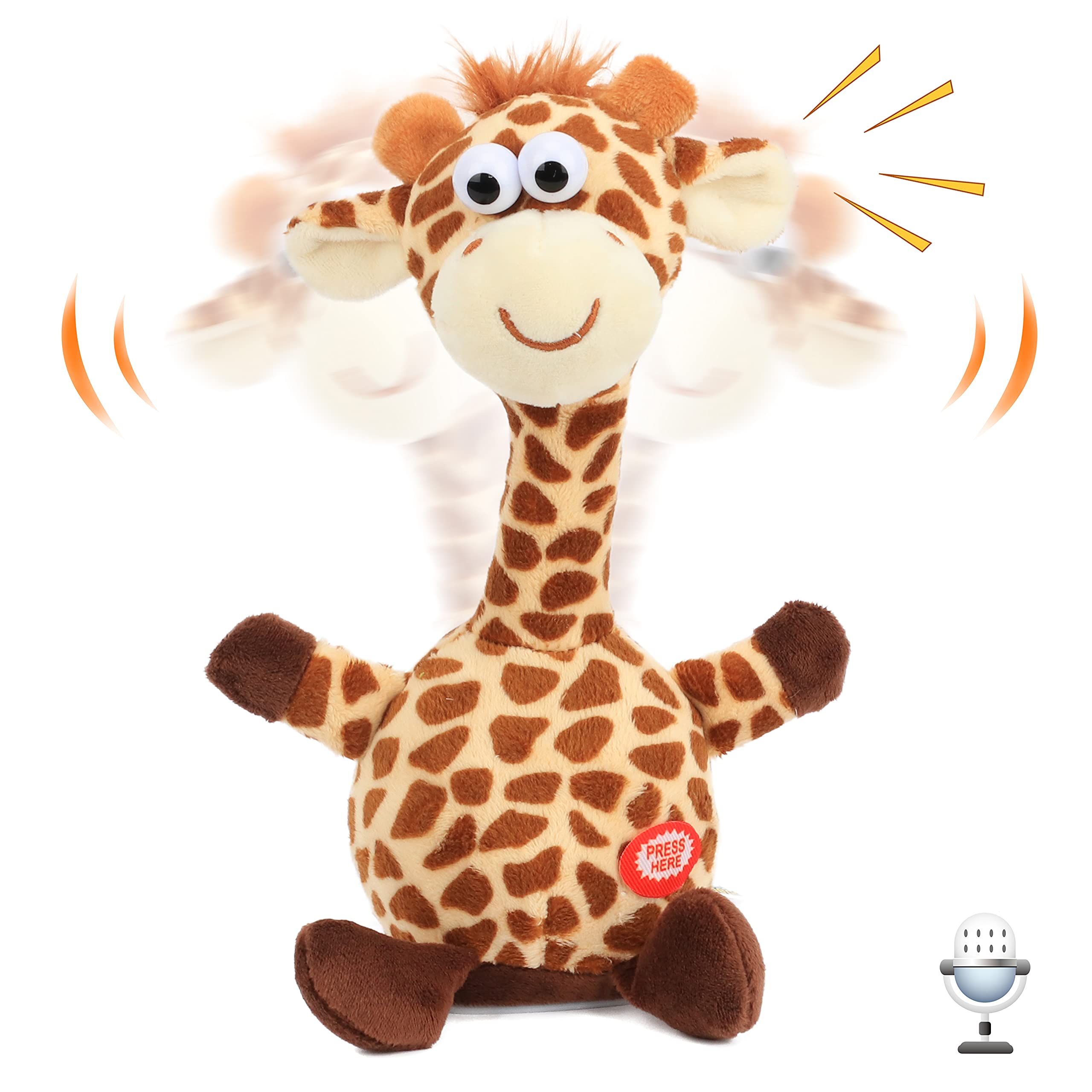 Brinquedo Interativo Hopearl Talking Giraffe Para Crianças