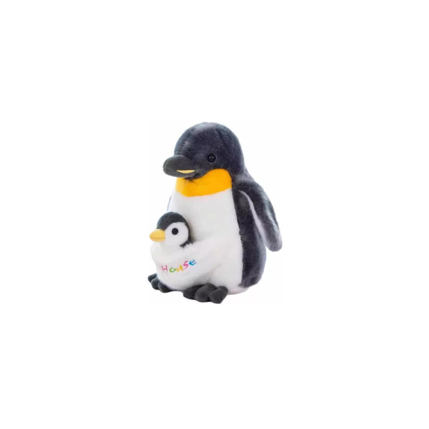 Pinguins De Pelúcia Mãe E Filho Kawaii 36cm