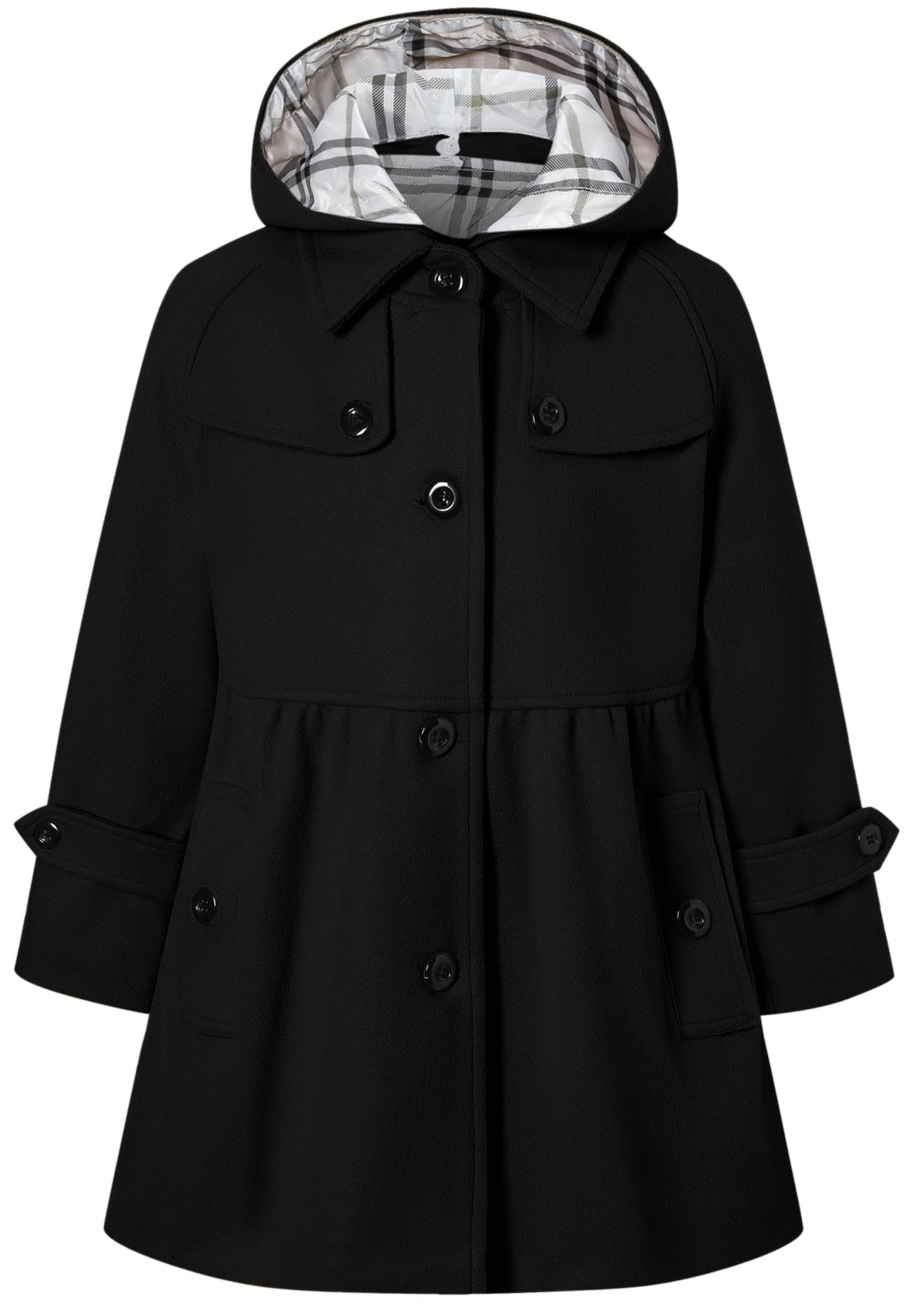 Casaco Betusline Para Meninas Com Capuz, Trincheira, Outono, Inverno, 7-8 Anos