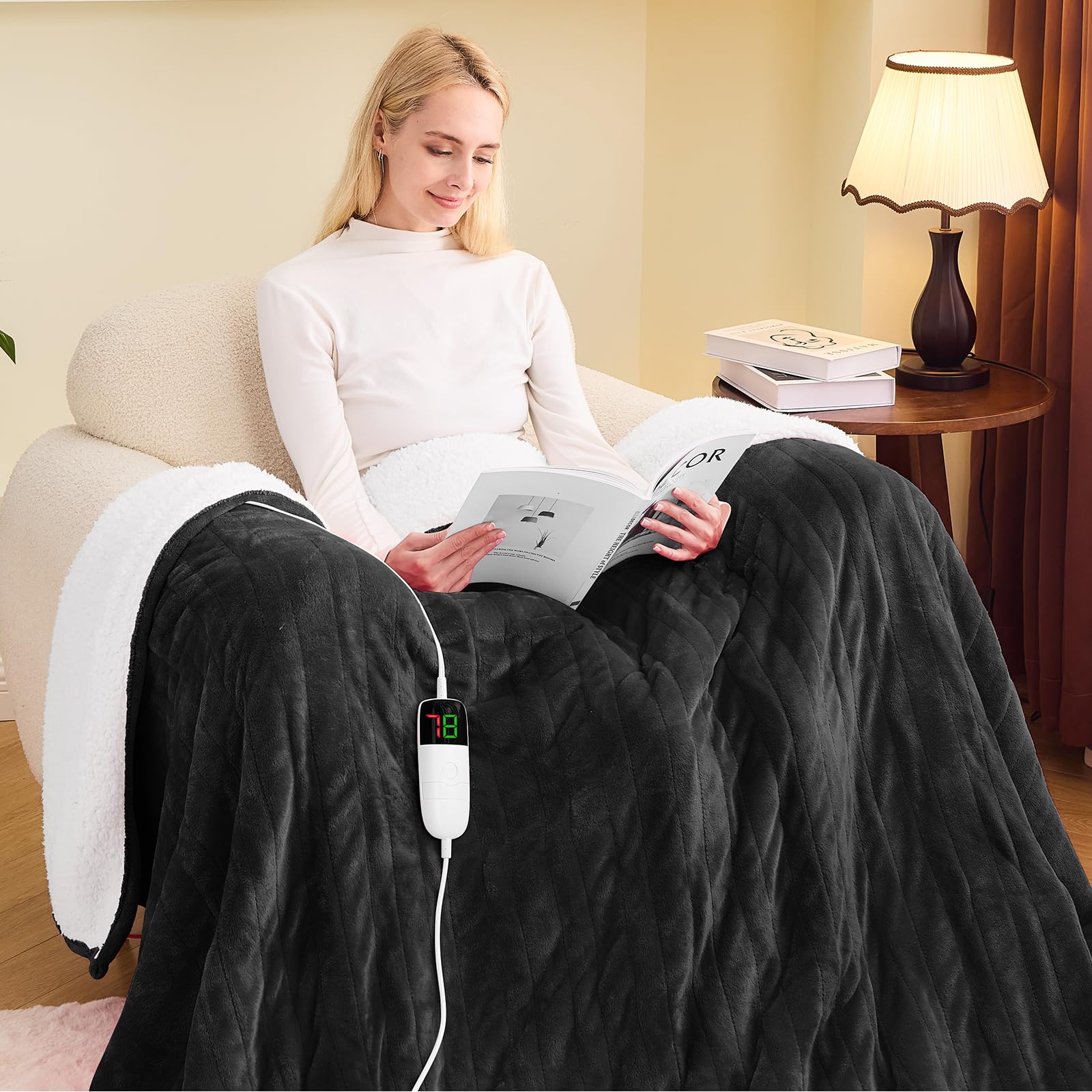 Manta Aquecida Elétrica De Carvalho Totalmente Certificada Pela Etl 180x210 Cm