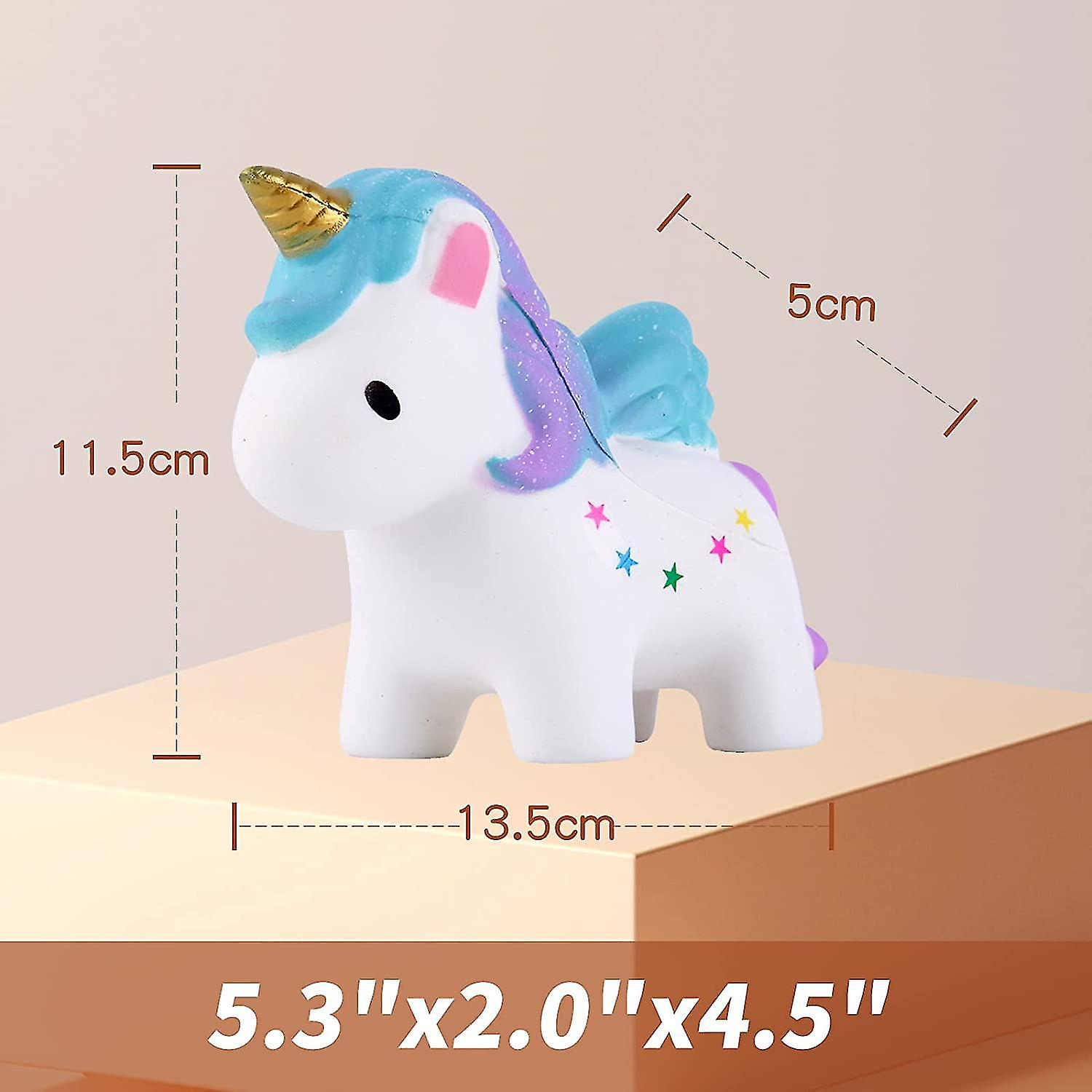 Unicórnio Estrela Colorida Squishy Slow Rising Brinquedos Kawaii Scented