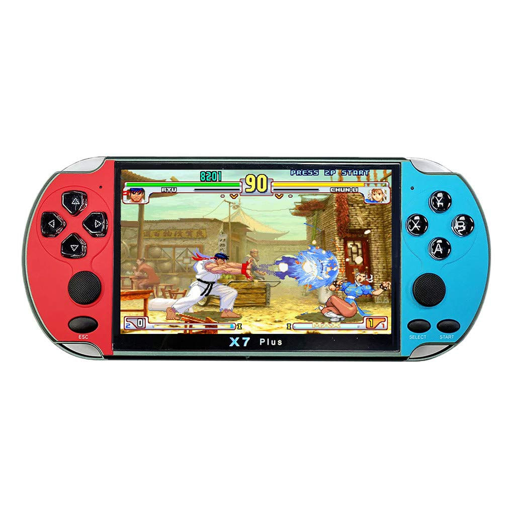 X7plus 5,1 Polegadas Psp Console De Jogos Roqueiro Duplo Vermelho E Yello