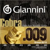 Encordoamento Para Violao Giannini Bronze 85/15 009