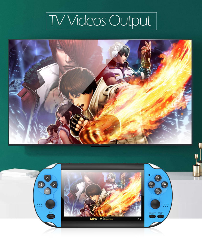 Psp Classic Retro Handheld Game Console 4,3 Polegadas Vermelho