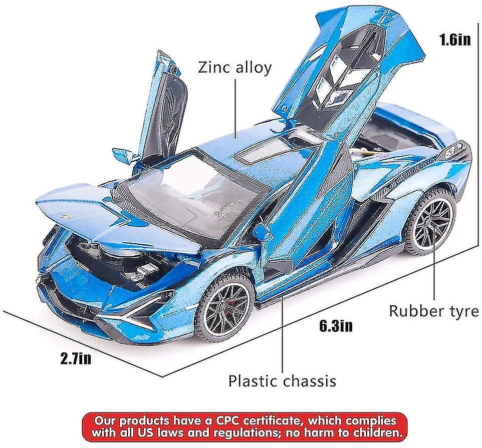 Sian Fkp37 Carro Modelo Brinquedo 1/32 Criança Som E Luz Puxar Bac
