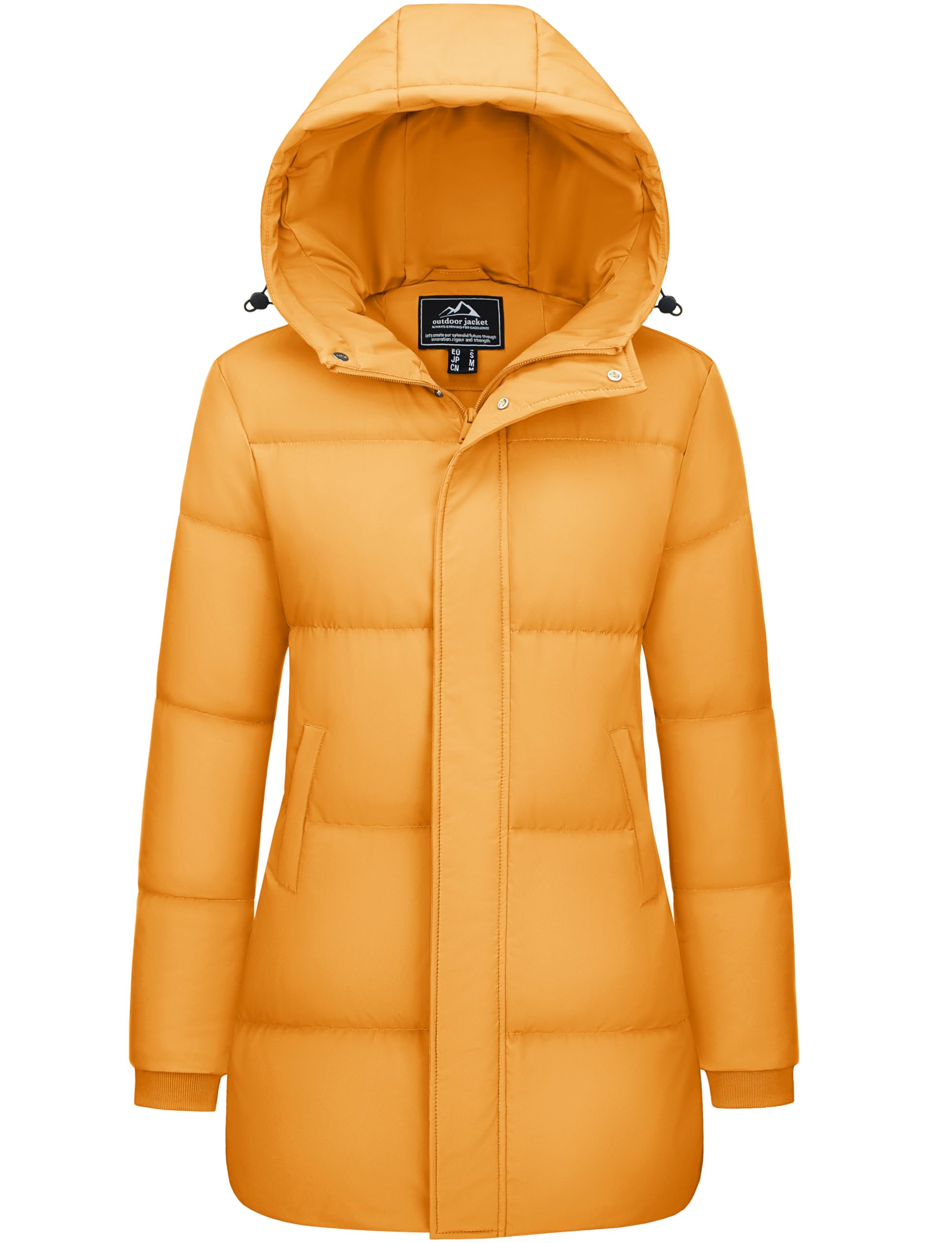 Jaqueta Acolchoada Feminina Magcomsen De Inverno Com Capuz Ginger S