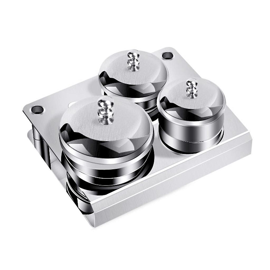 Prata#cristal Líquido Pó Cup Cup Cover Aço Inoxidável C