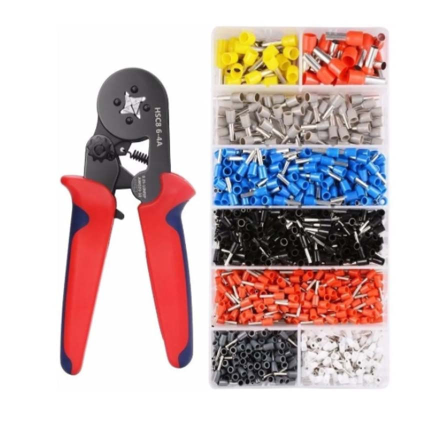 Terminal Crimping Ferrule Alicate De Crimpagem + 1200 Ferrules (sui