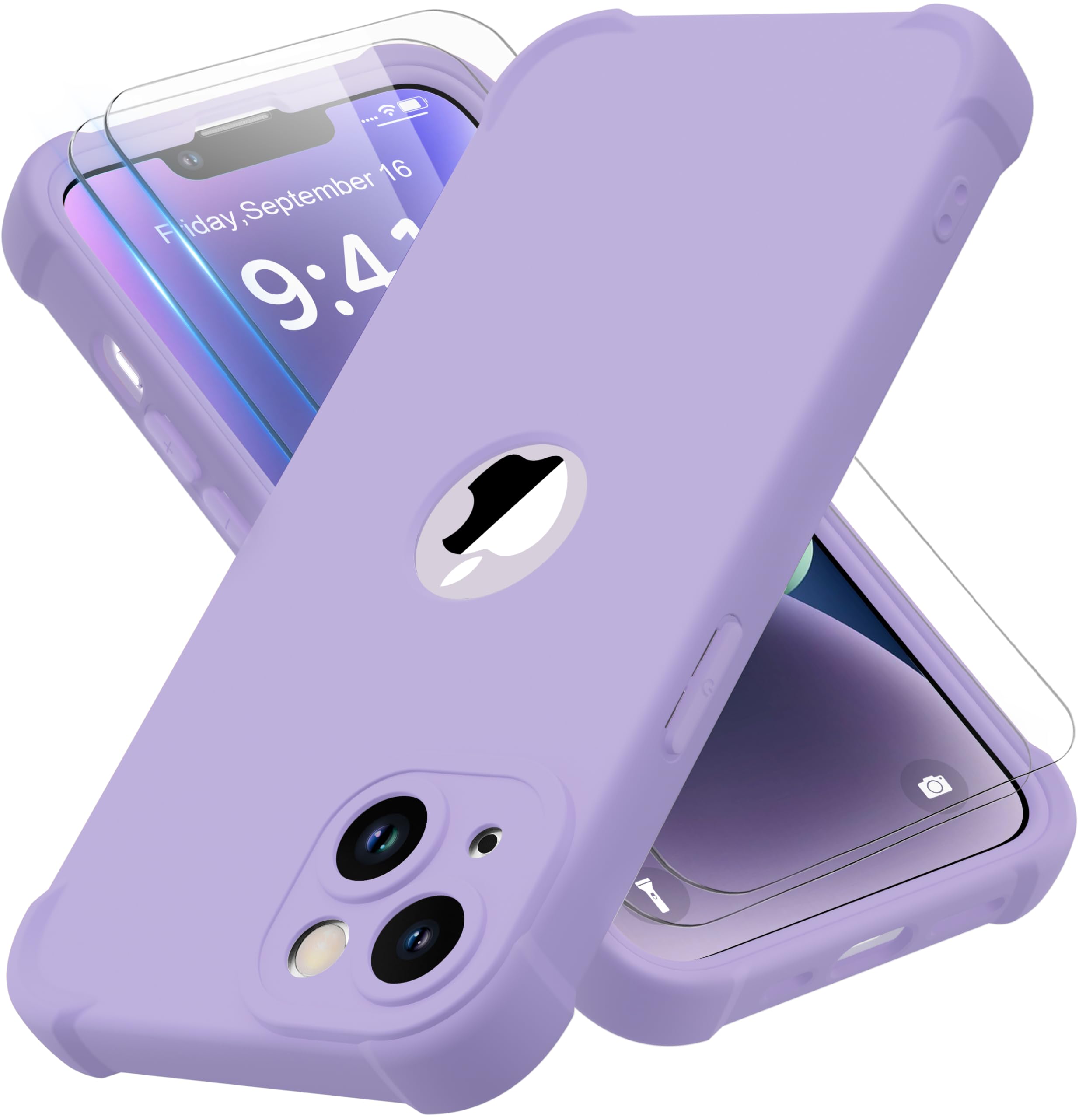 Capa De Telefone Oretech Para Iphone 14 Plus Com 2 Protetores De Tela