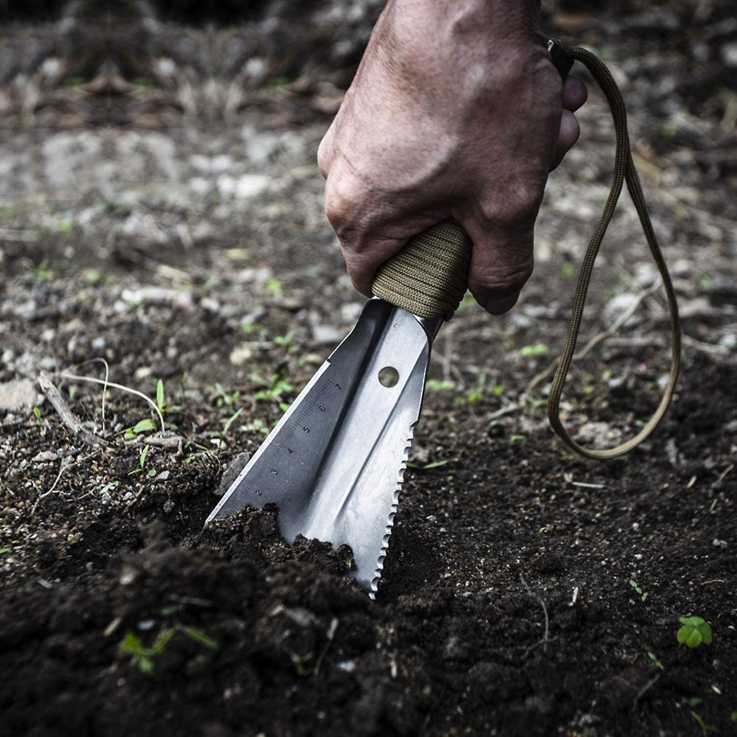 Pá De Caminhada Manual Multitool Para Acampar, Pequeno E Leve
