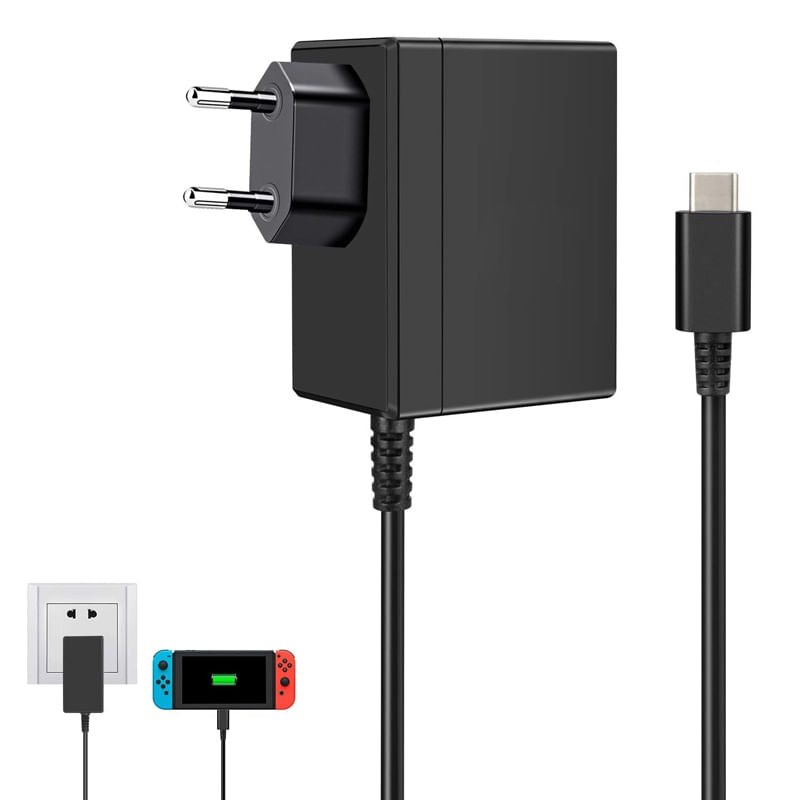 Euus Plug Ac Adapter Carregador Para Nintendo Switch
